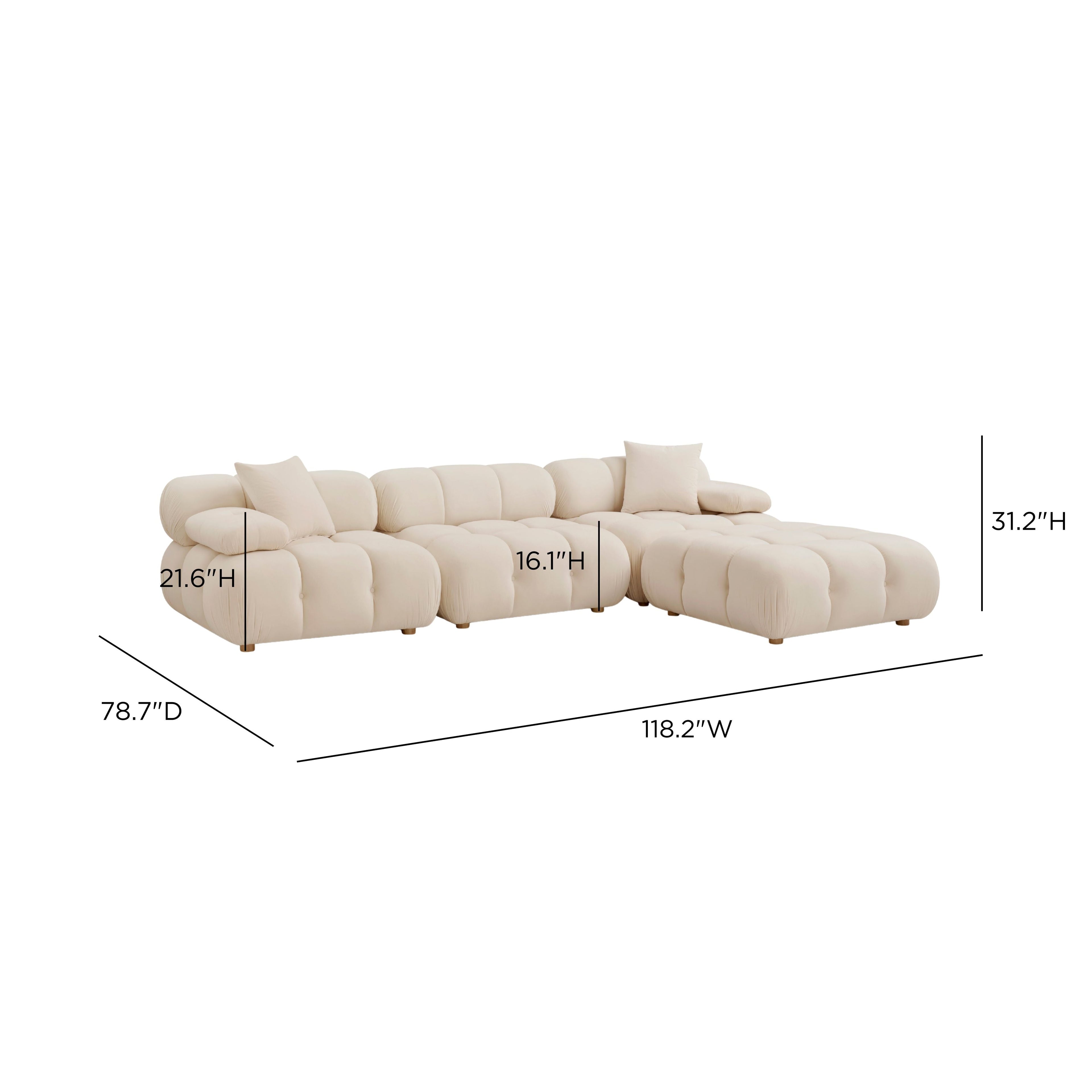 Calliope 4-Piece Performance Modular Sectional