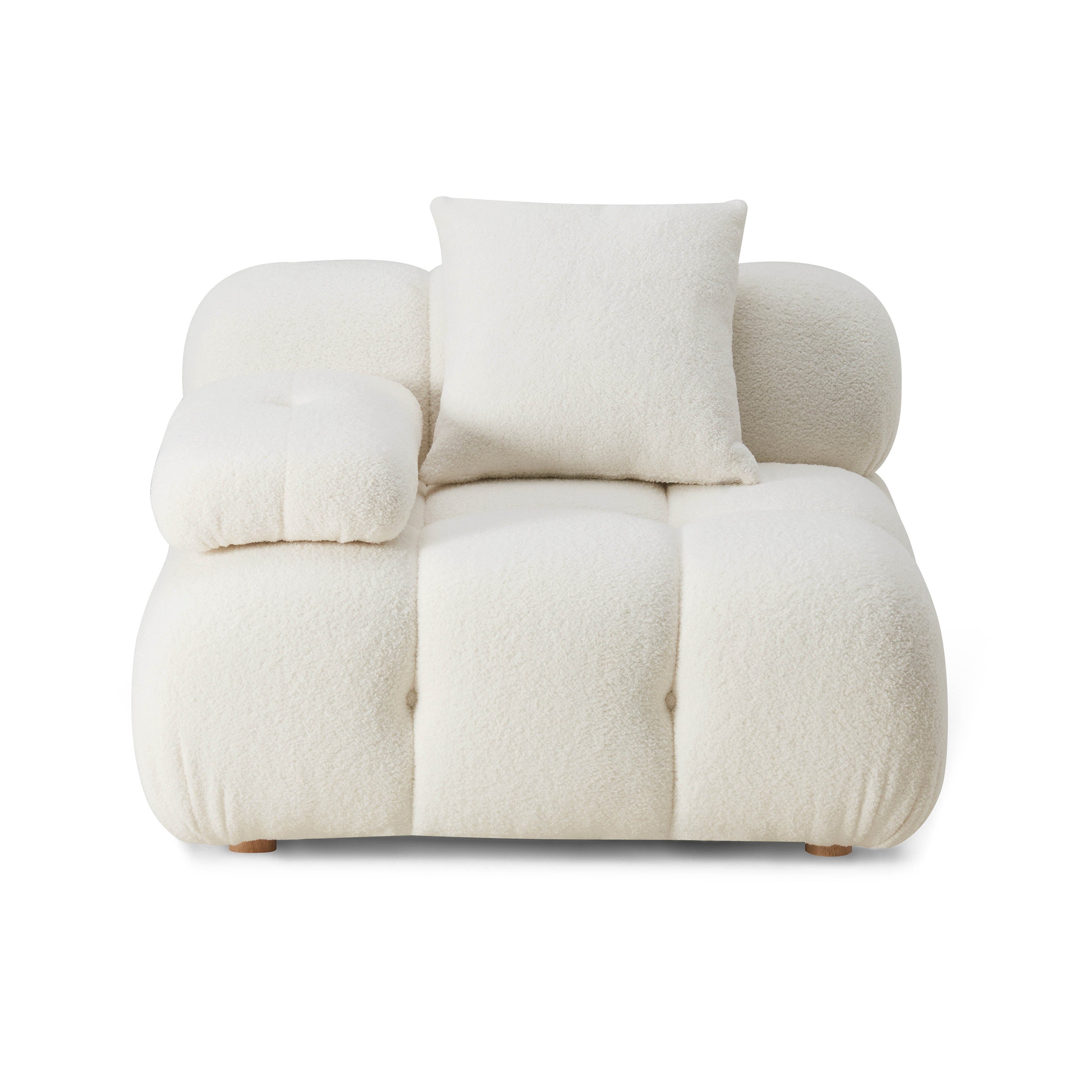 Calliope Performance Vegan Shearling Modular Corner Chair