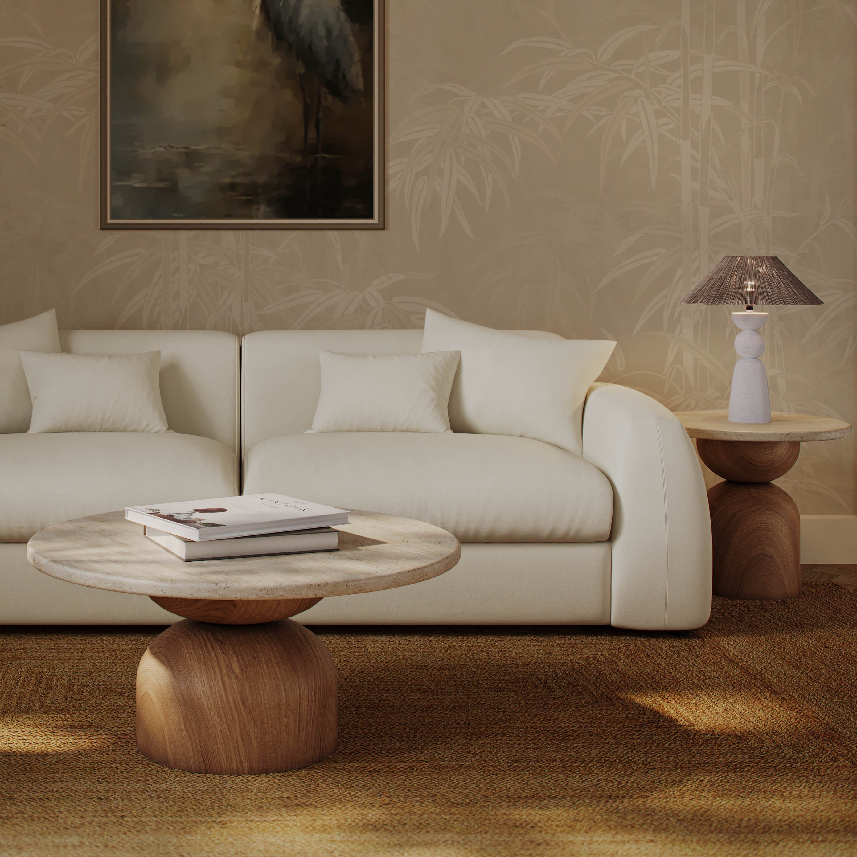 Cynthia 36" Concrete Indoor/Outdoor Coffee Table
