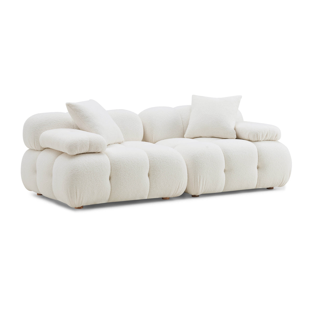 Calliope 79" Modular Loveseat — Cream null