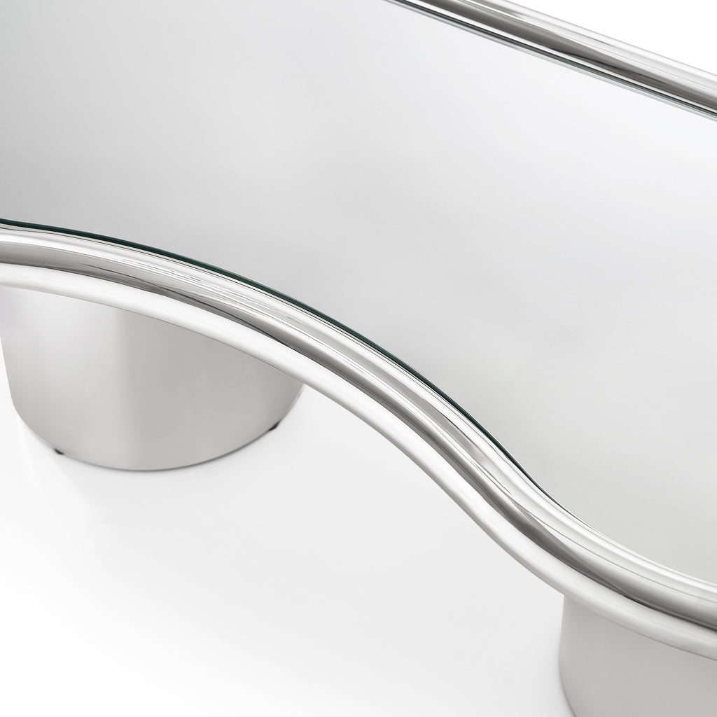 Sorya 51" Chrome Coffee Table