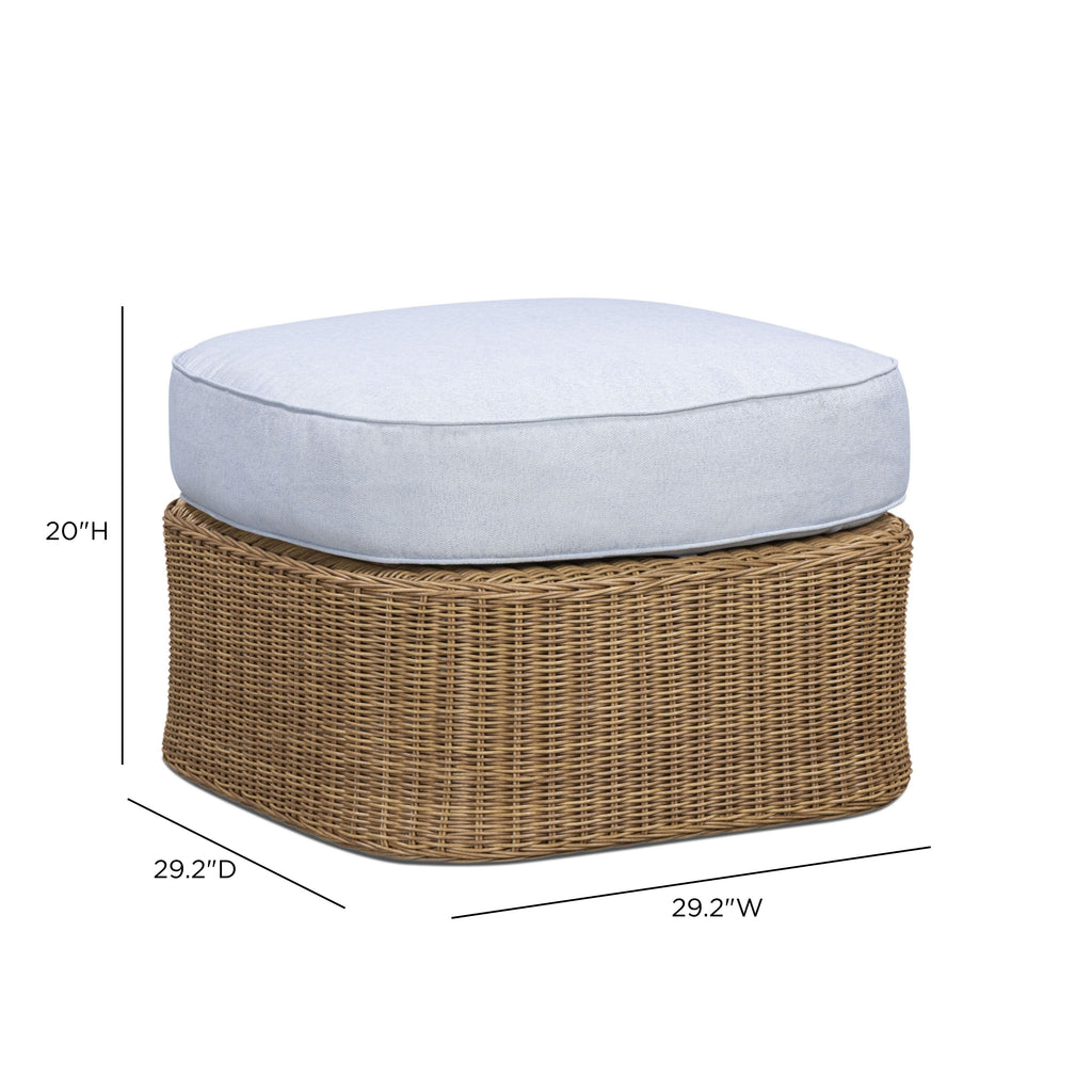 Axel Boucle Outdoor Ottoman