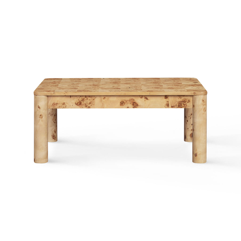 Berri 39" Natural Burl Coffee Table