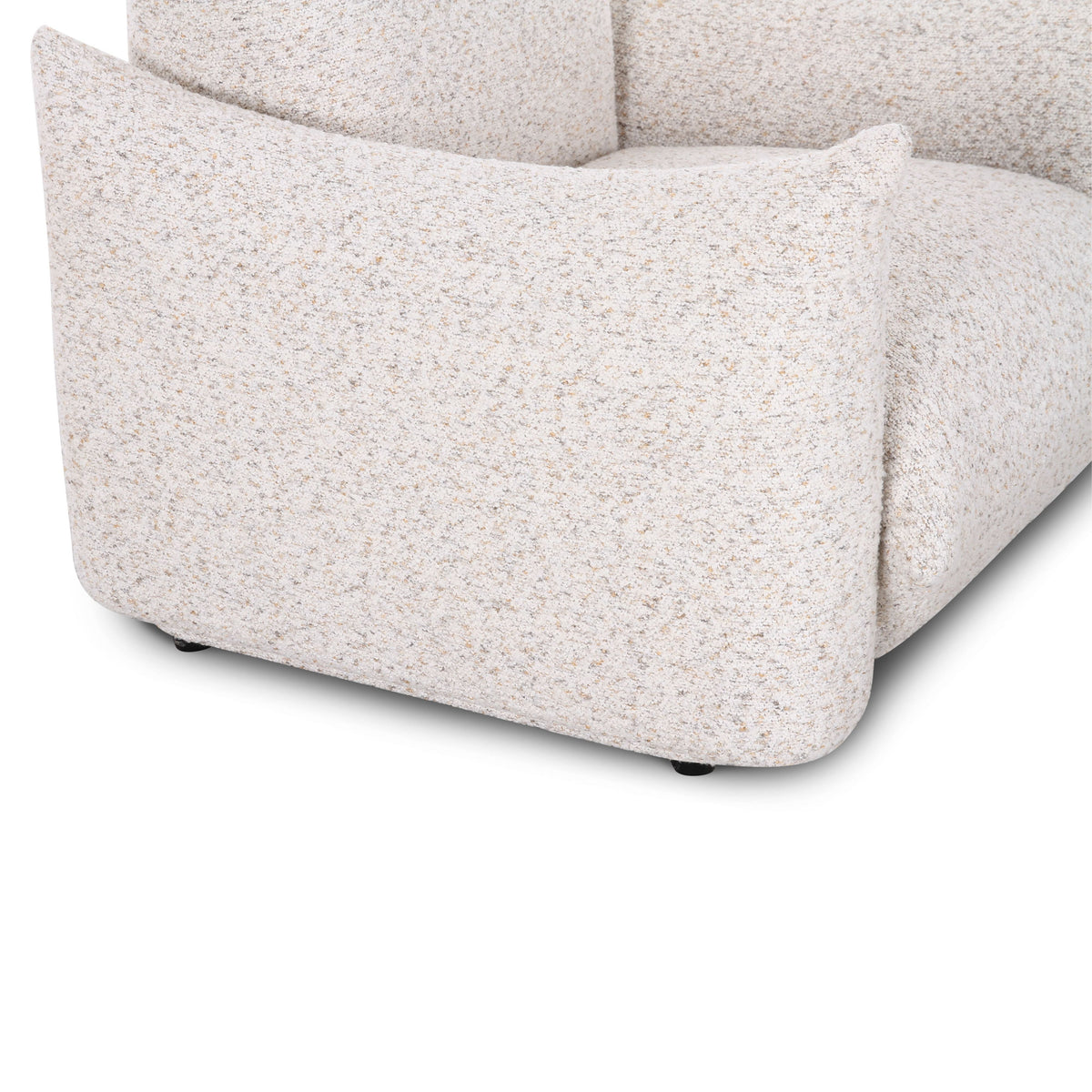 Saint Tropez Nubby Fabric Armchair in Sand