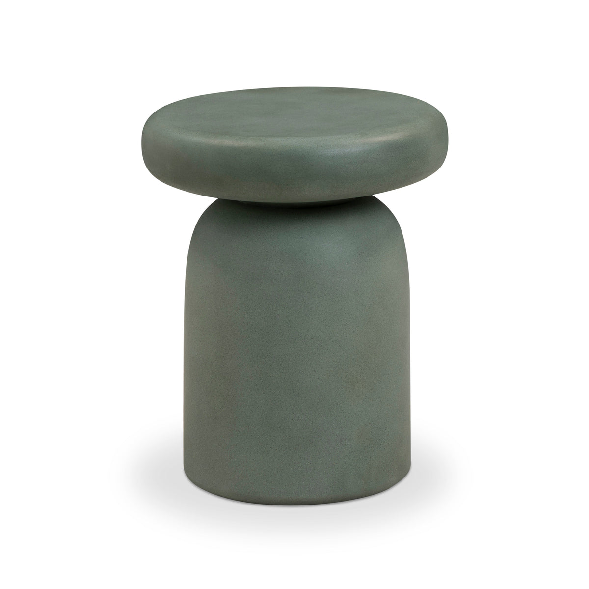 Lydia Concrete Indoor/Outdoor Side Table — Green null