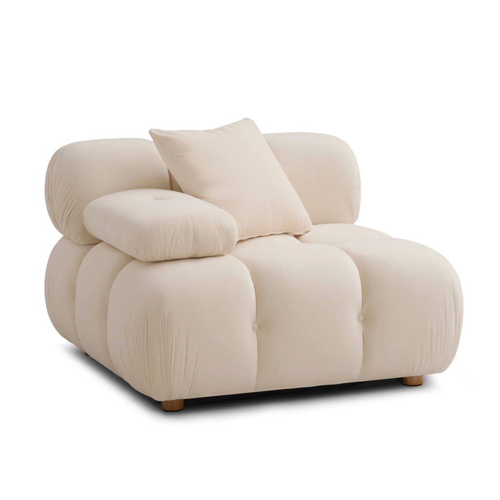 Calliope Performance Vegan Shearling Modular Corner Chair