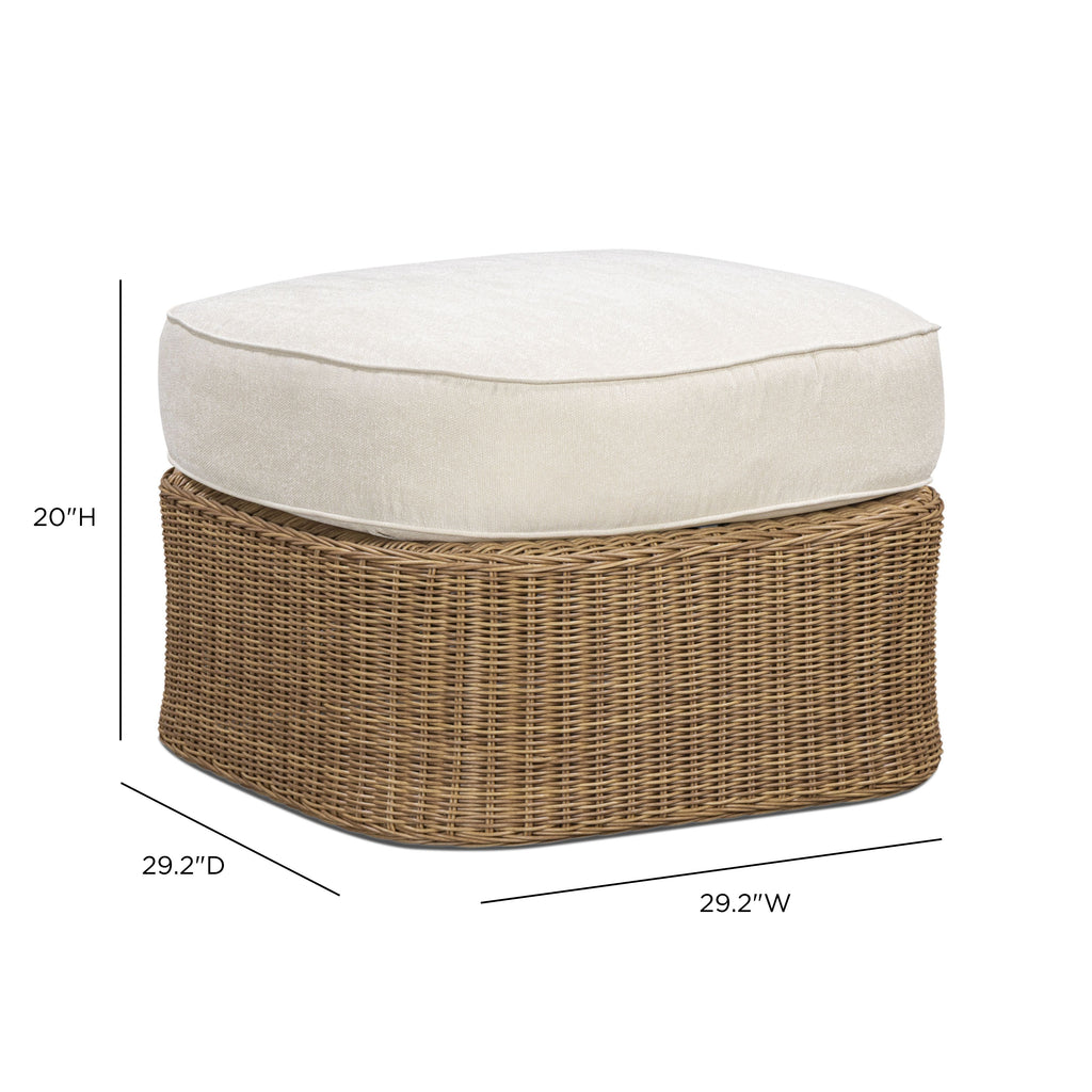 Axel Boucle Outdoor Ottoman