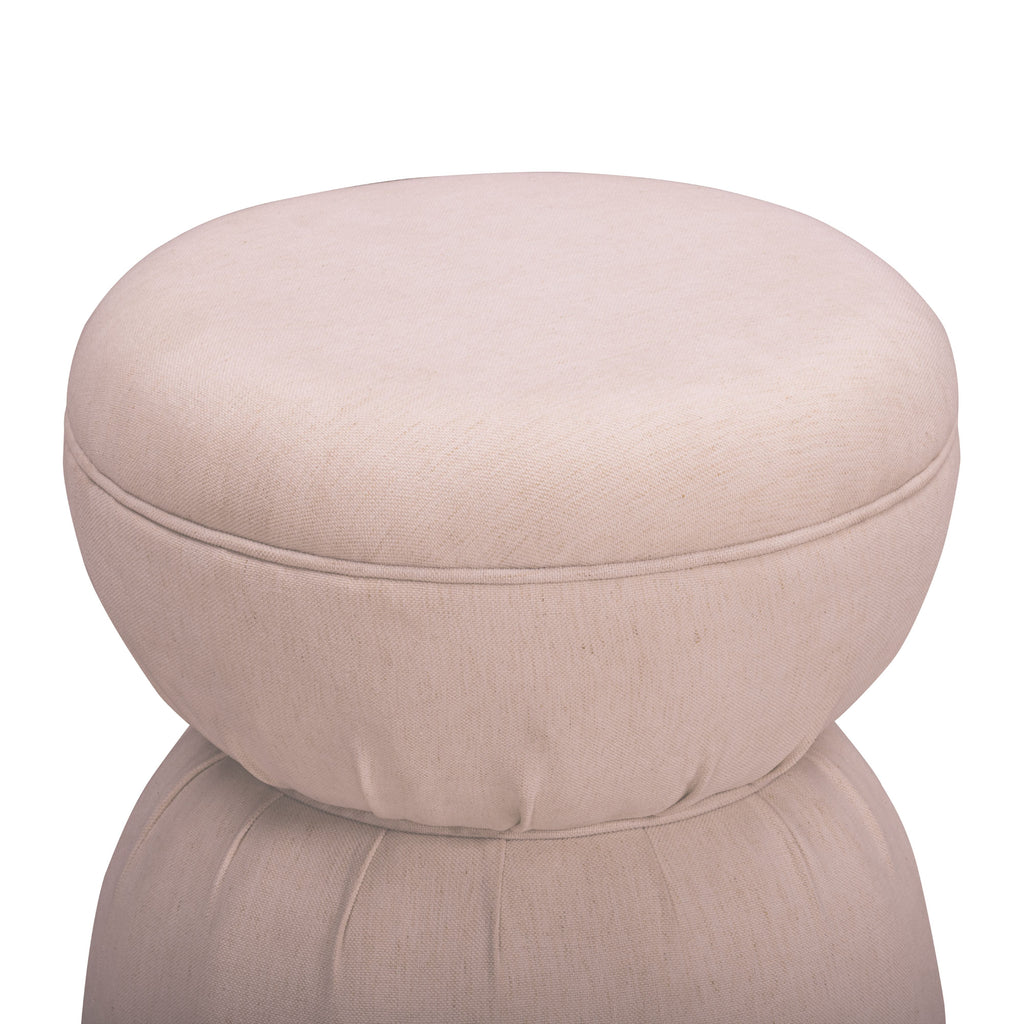Tomlin Ruched Performance Fabric Game Ottoman