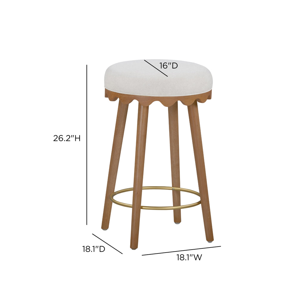 Oodle Performance Vegan Mohair Stool