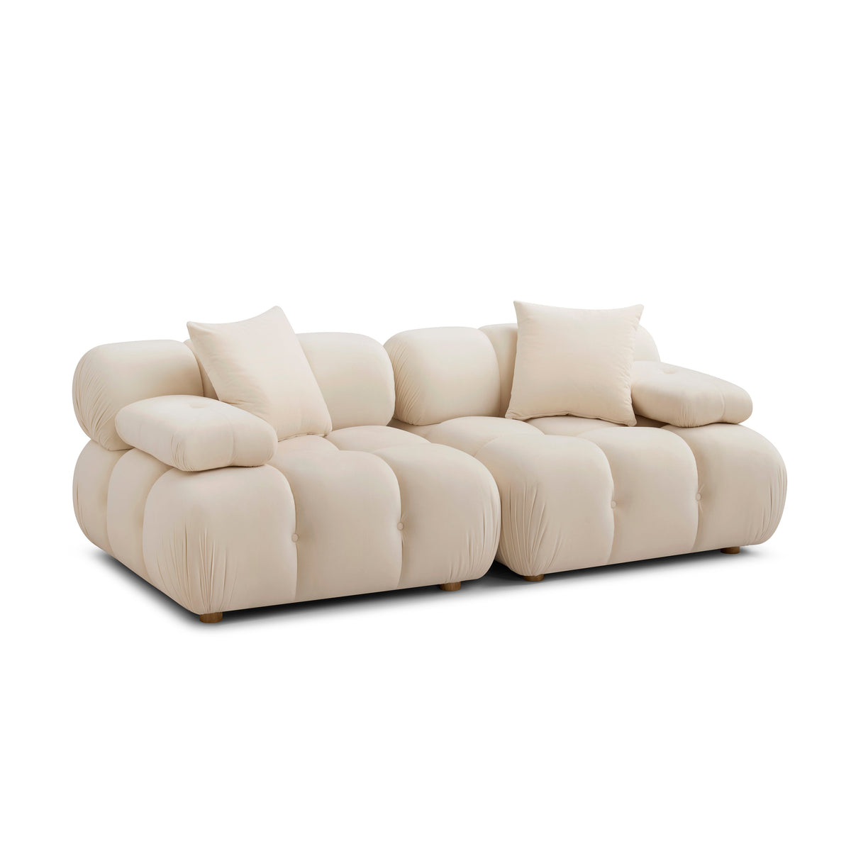 Calliope 79" Modular Loveseat — Off-White null