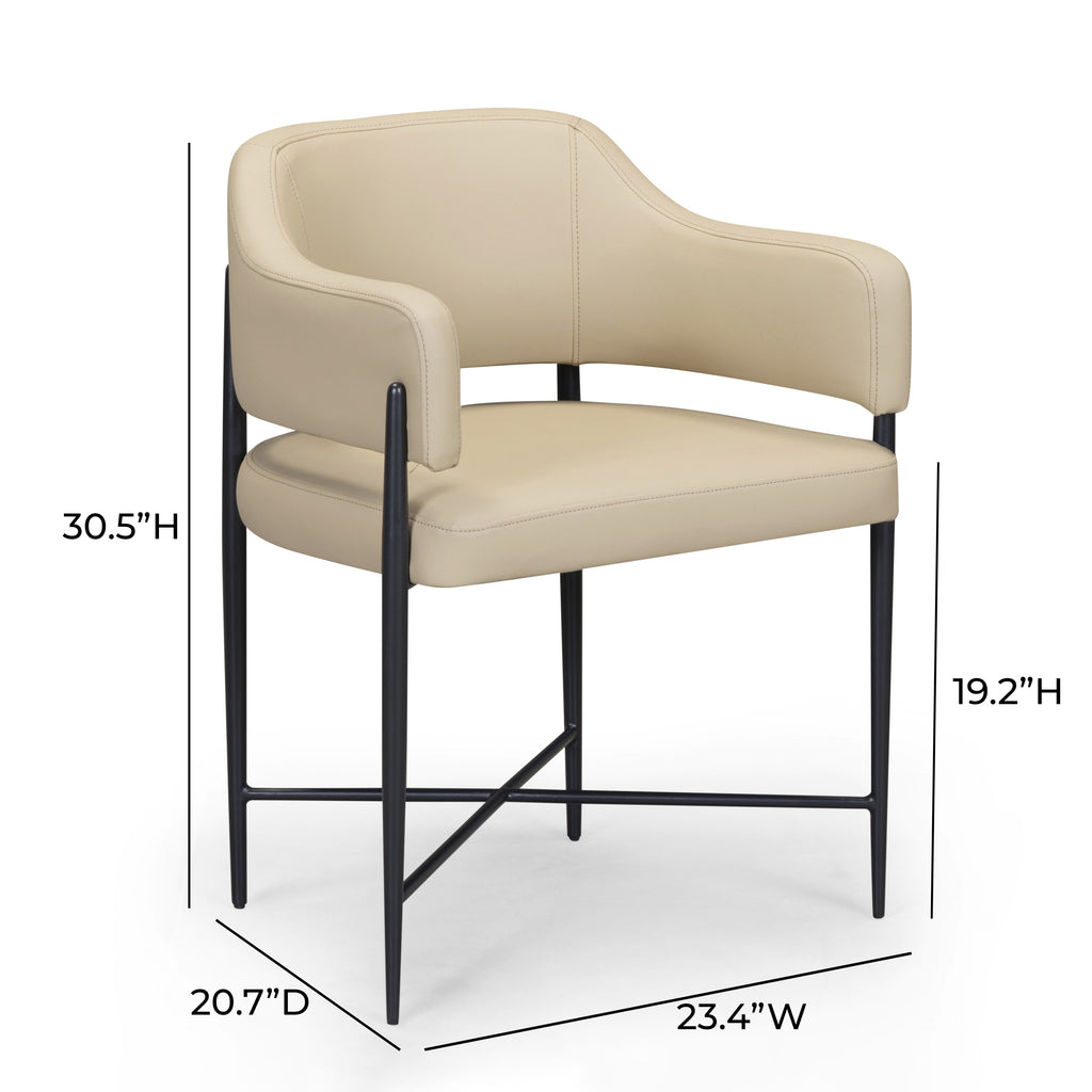 Sezanne Contract-Grade Vegan Leather Dining Chair