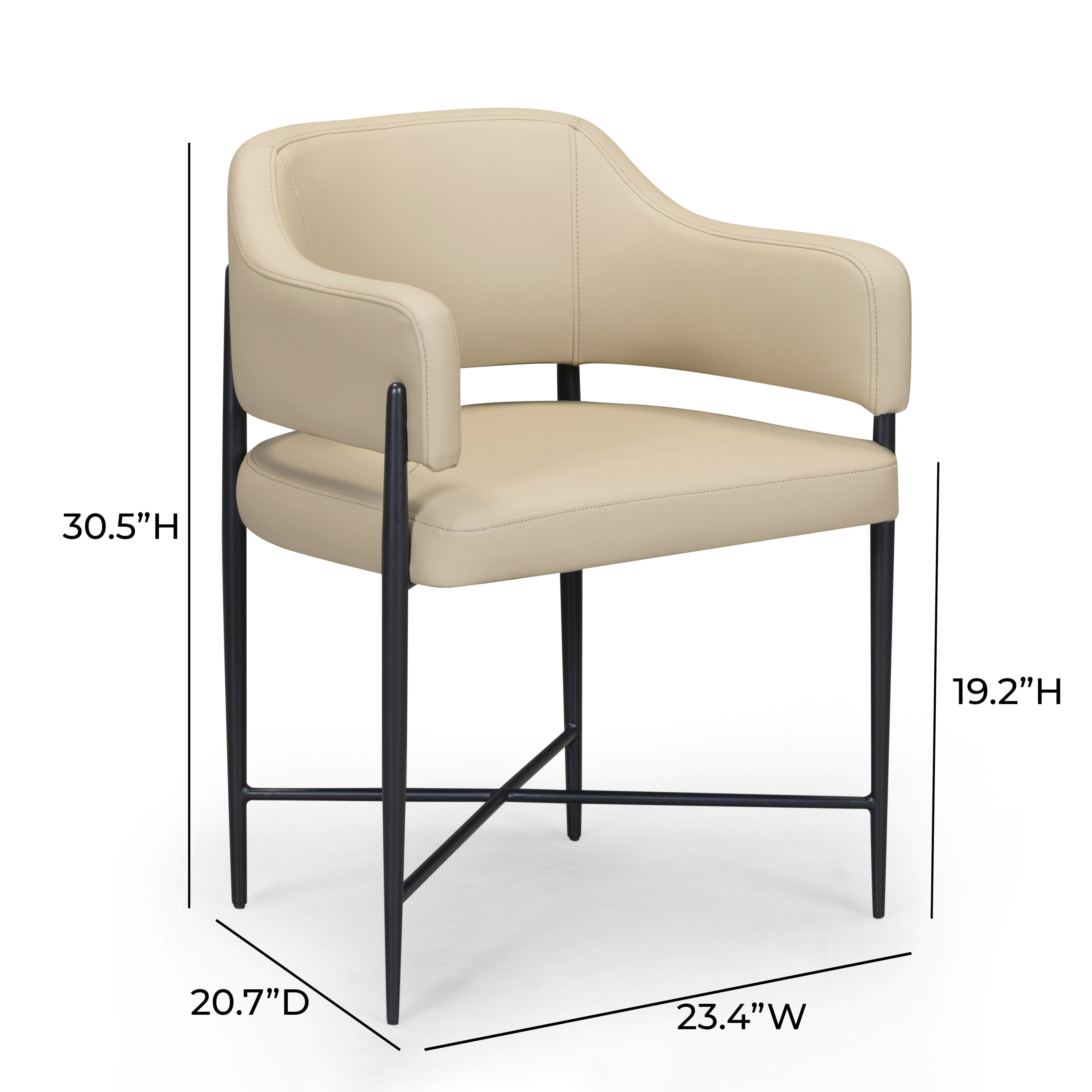 Sezanne Contract-Grade Vegan Leather Dining Chair