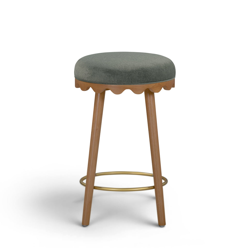 Oodle Performance Vegan Mohair Stool