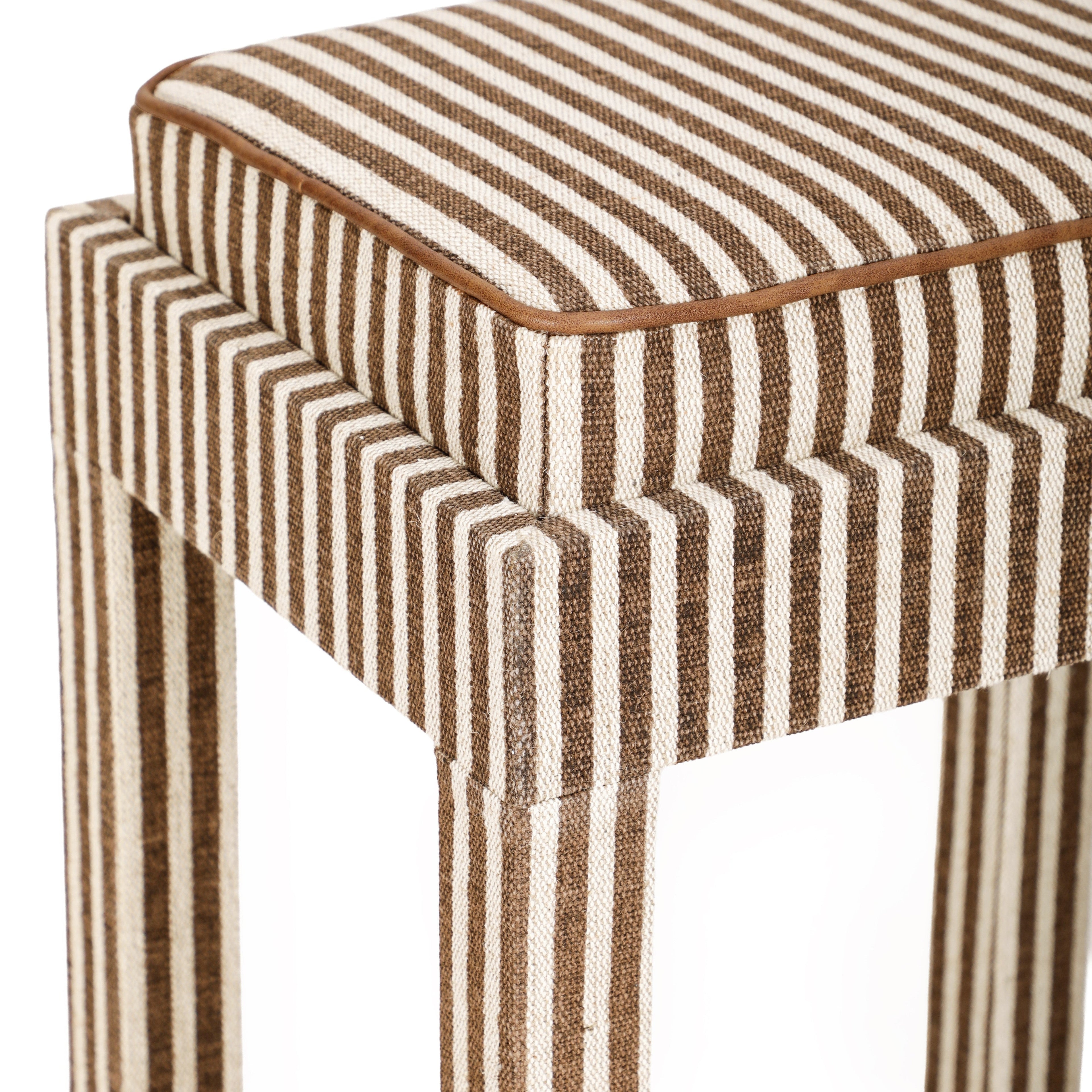 Kora Cotton Jute Contract-Grade Accent Stool