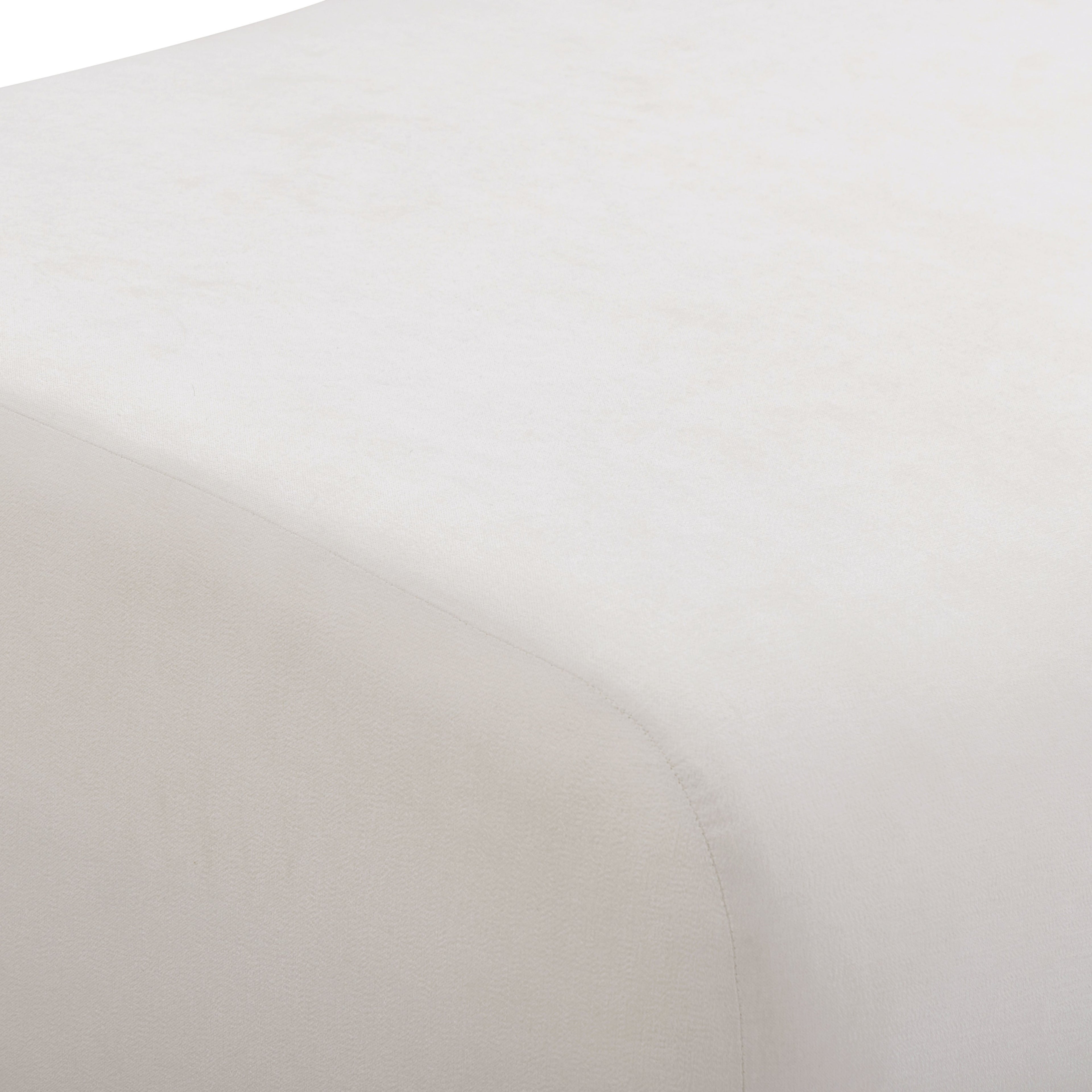 Zenith Contract-Grade Upcycled Fabric Ottoman