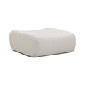 Zenith Contract-Grade Upcycled Fabric Ottoman