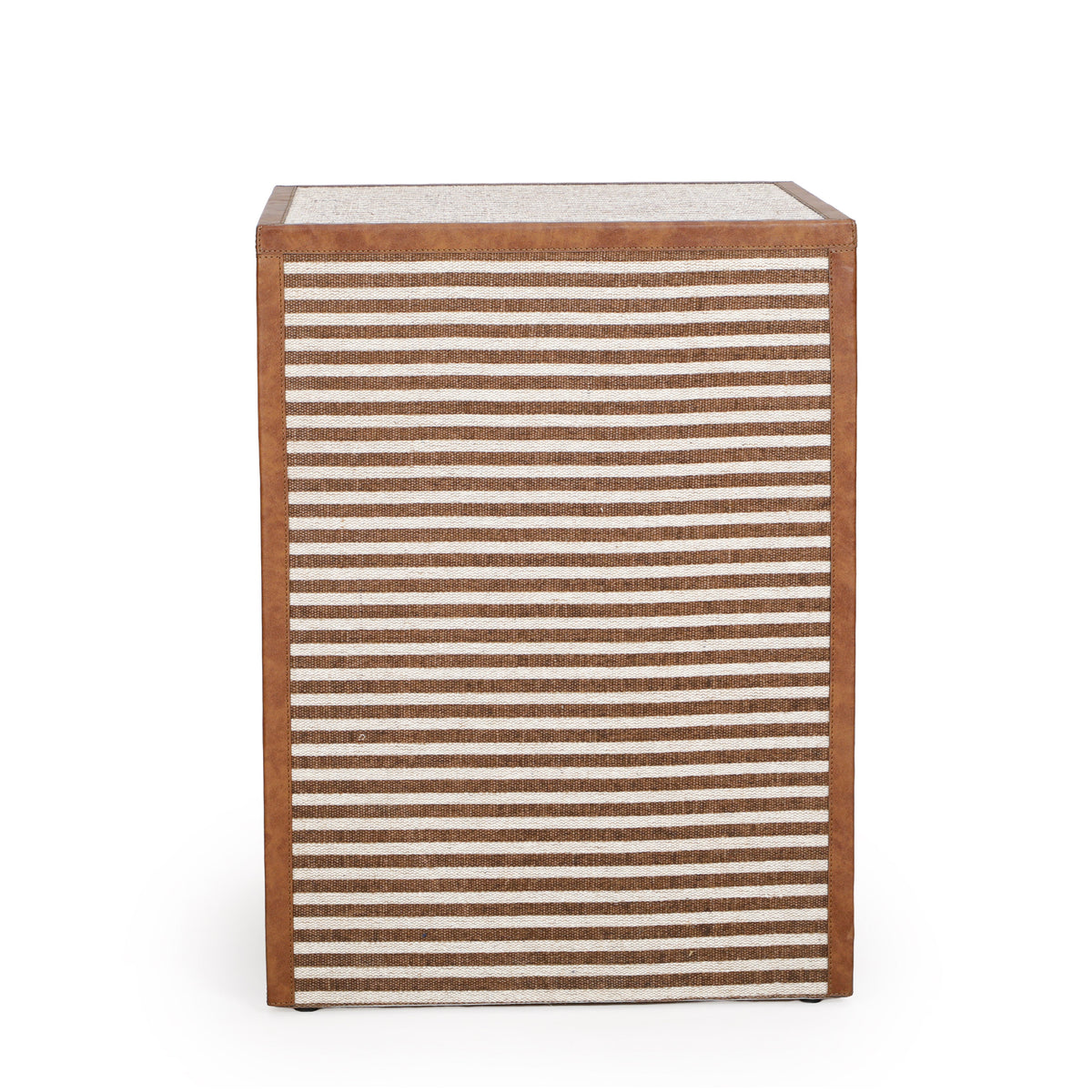Kora 18" Cotton Jute 1-Drawer Contract-Grade Nightstand