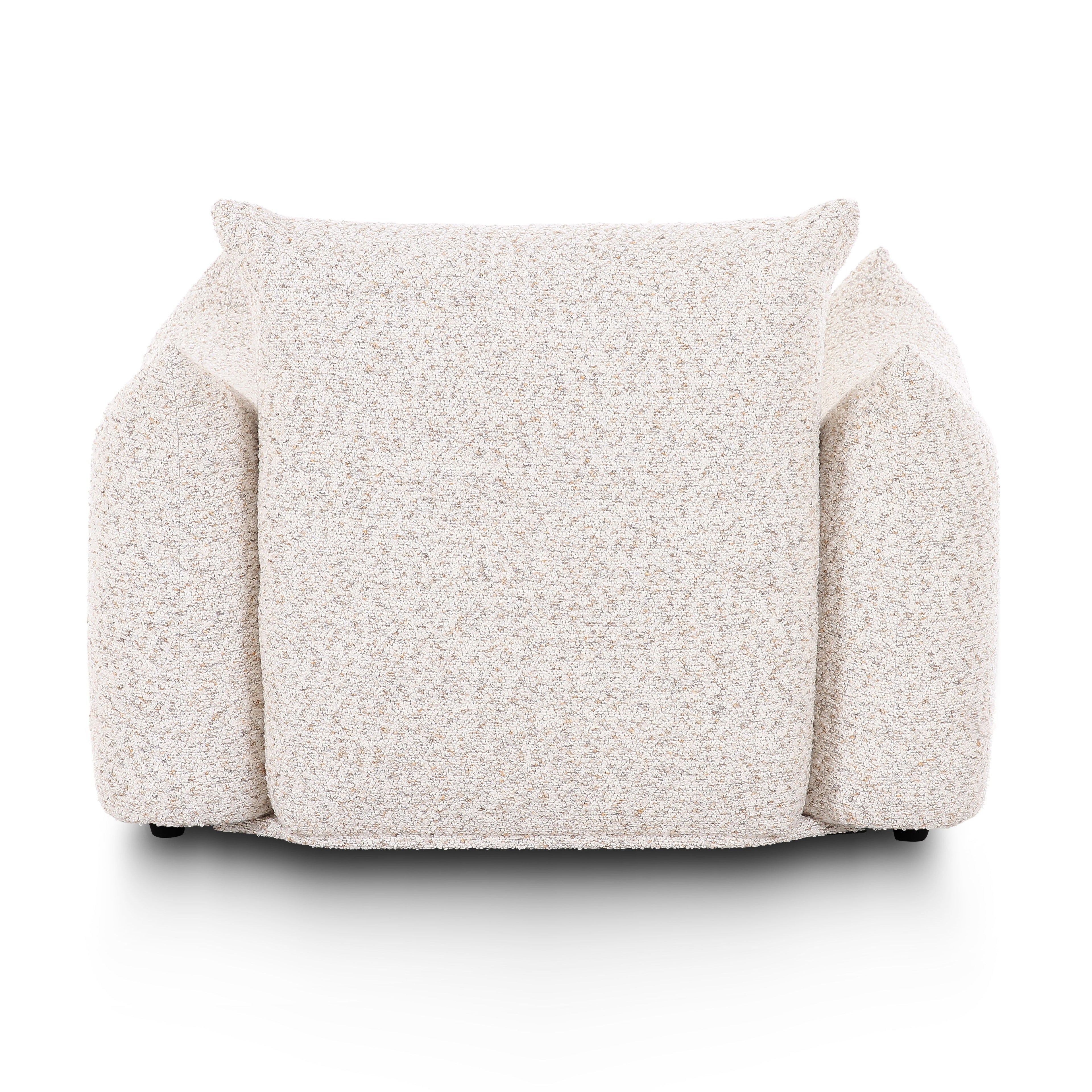 Saint Tropez Nubby Fabric Armchair in Sand