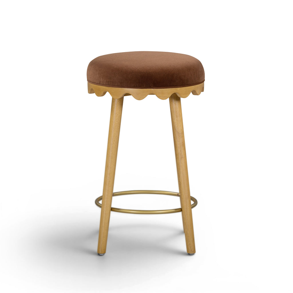 Oodle Performance Vegan Mohair Stool