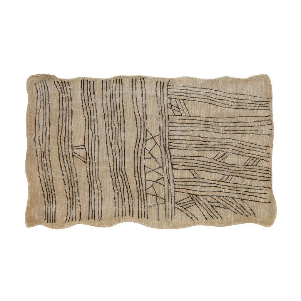 Daphne Natural Hand Tufted Wool Area Rug 5'X8'