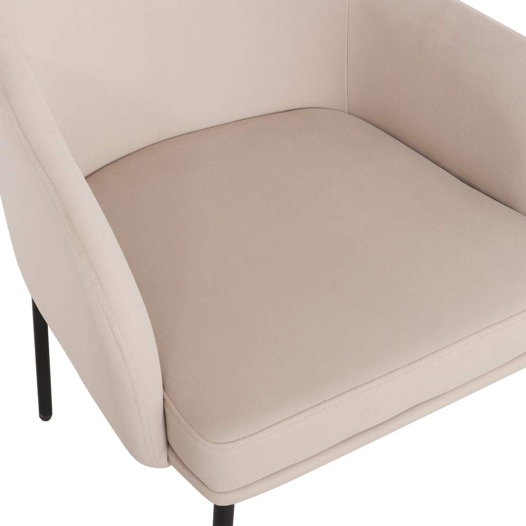 Sydney Performance Velvet Armchair - Set of 2