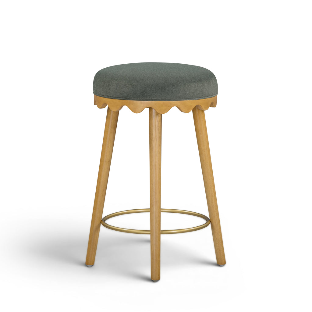 Oodle Performance Vegan Mohair Stool
