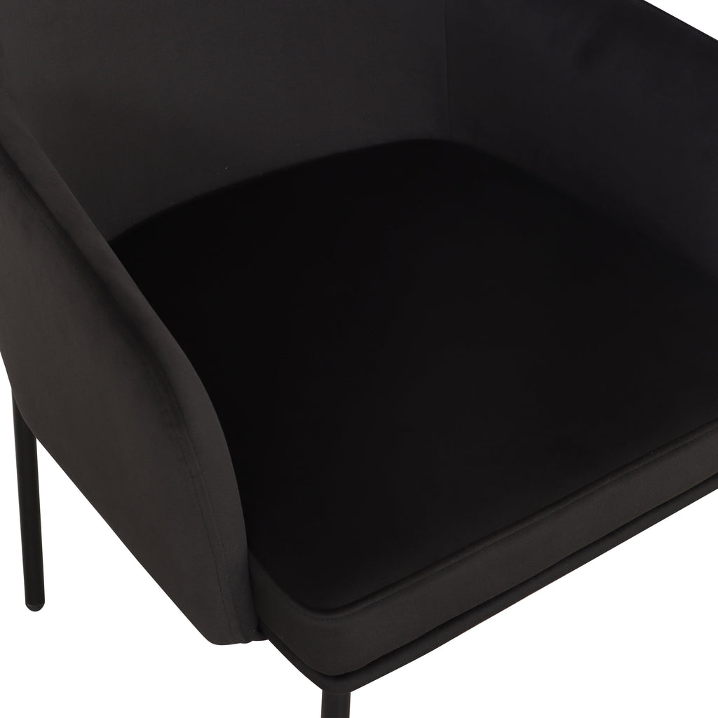 Sydney Performance Velvet Armchair - Set of 2