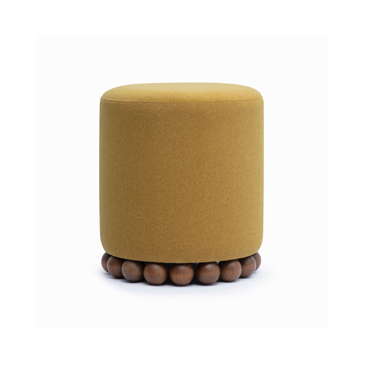 Dex Performance Vegan Mohair Ottoman — Amber null