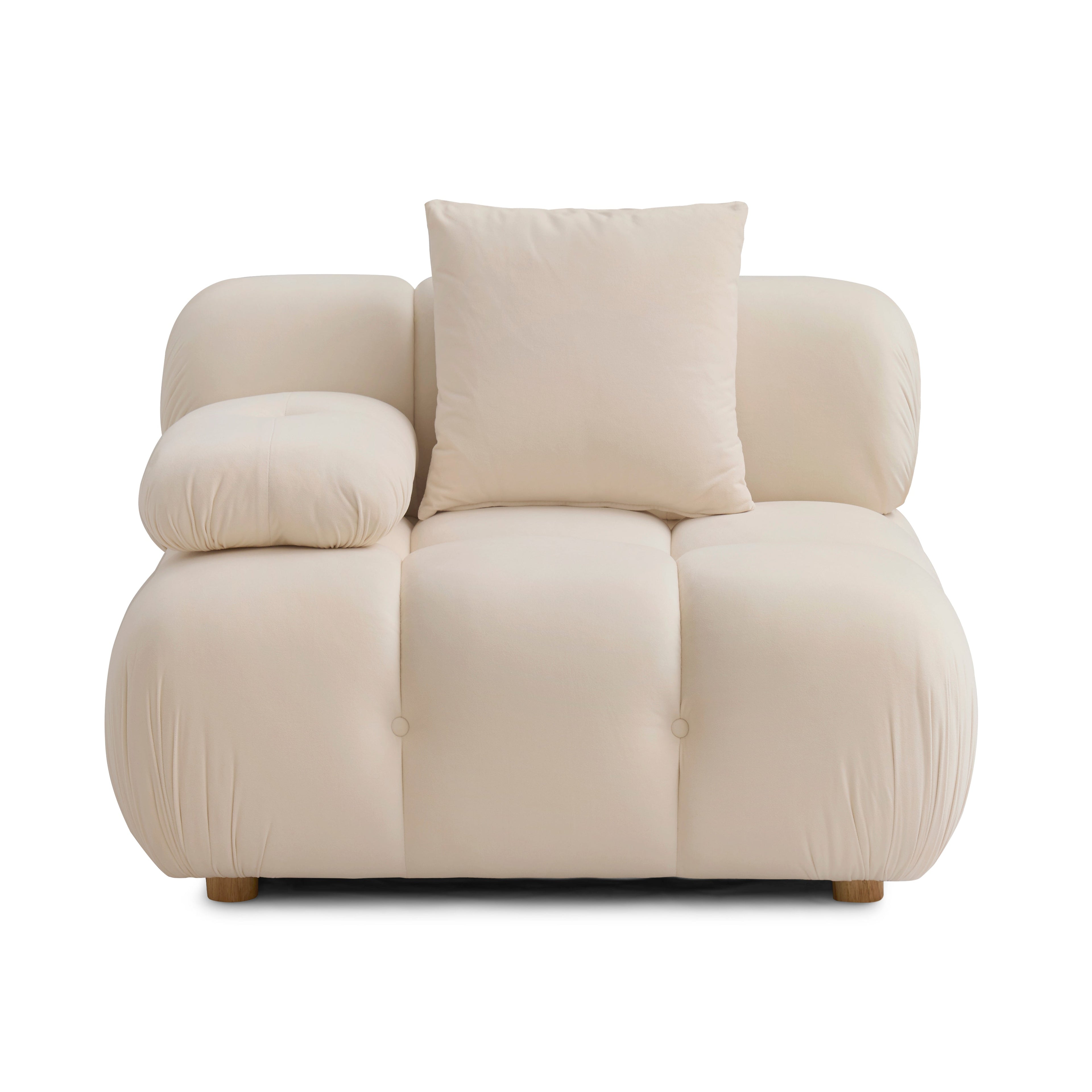 Calliope Performance Vegan Shearling Modular Corner Chair