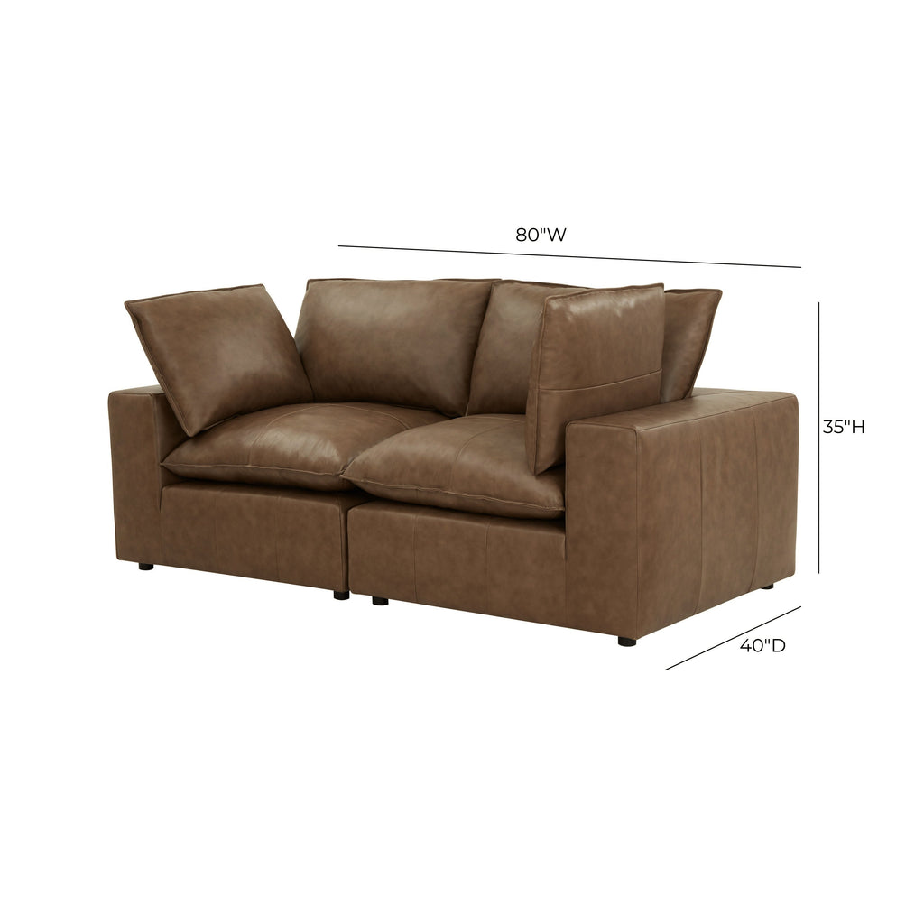 Cali 80" Modular Loveseat