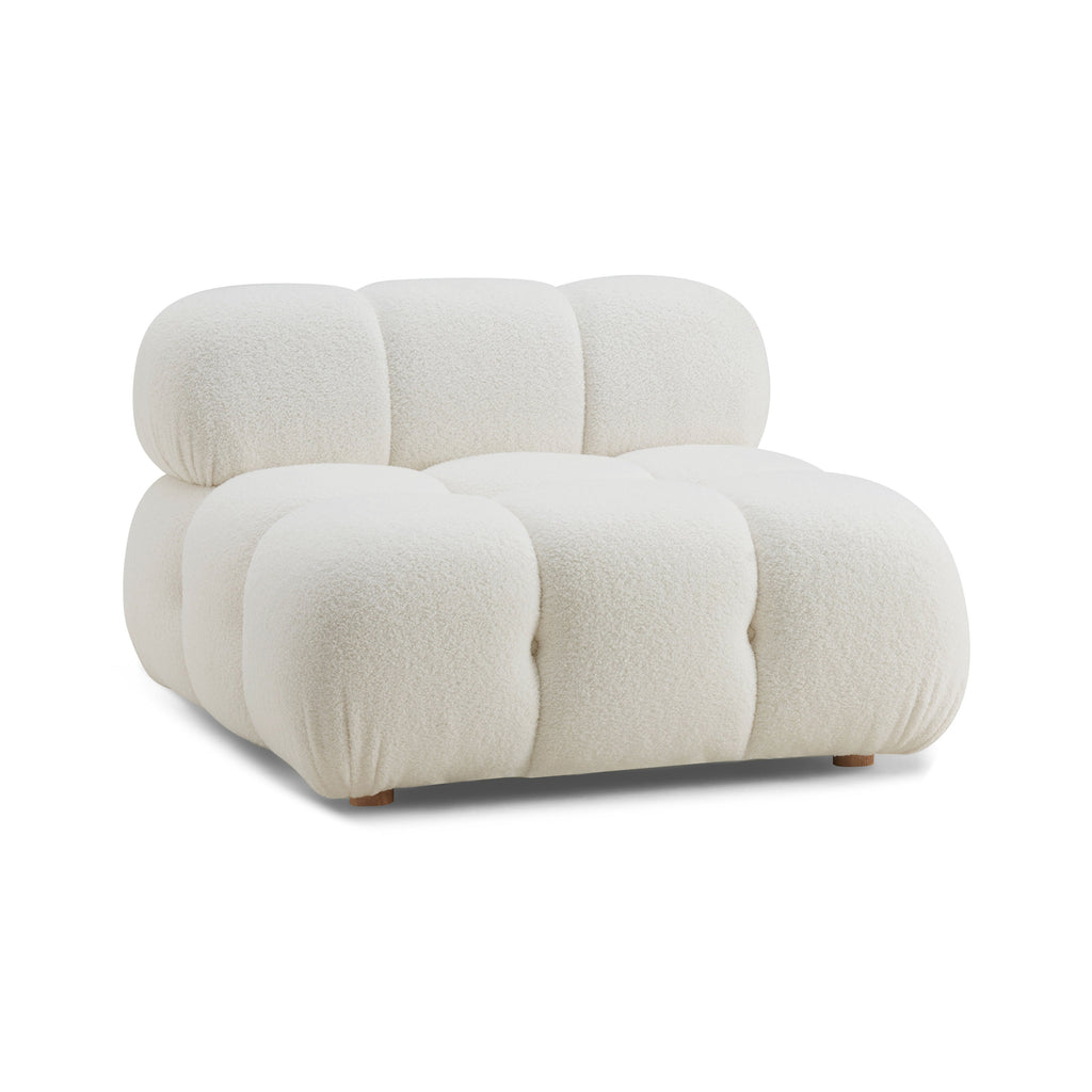 Calliope Performance Modular Armless Chair — Cream null