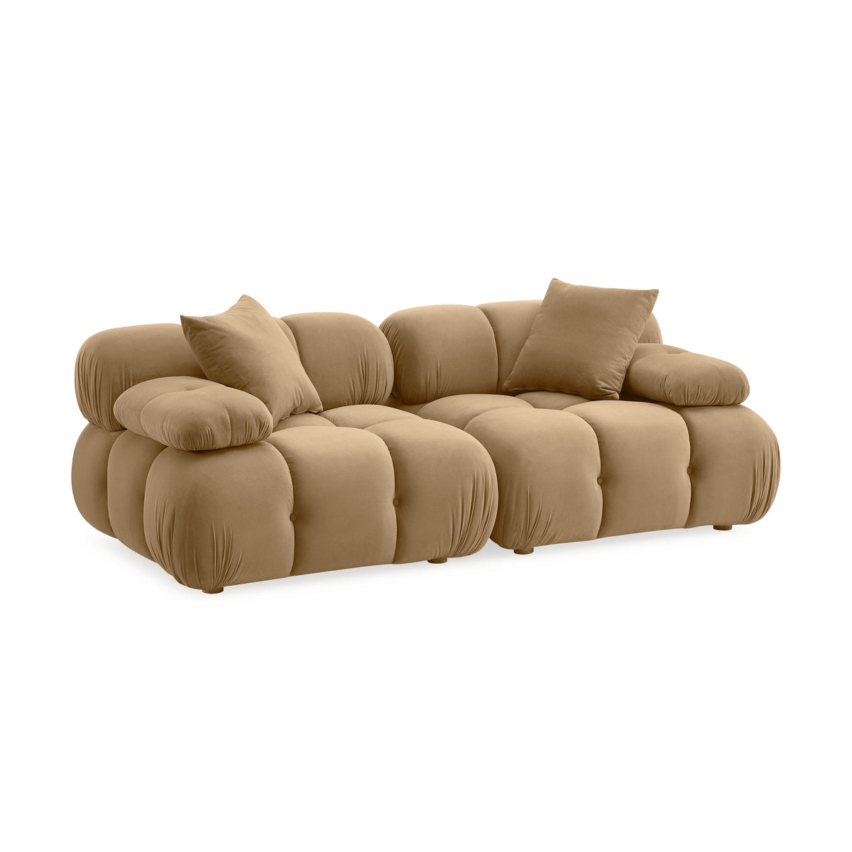 Calliope 79" Modular Loveseat — Cafe Au Lait null