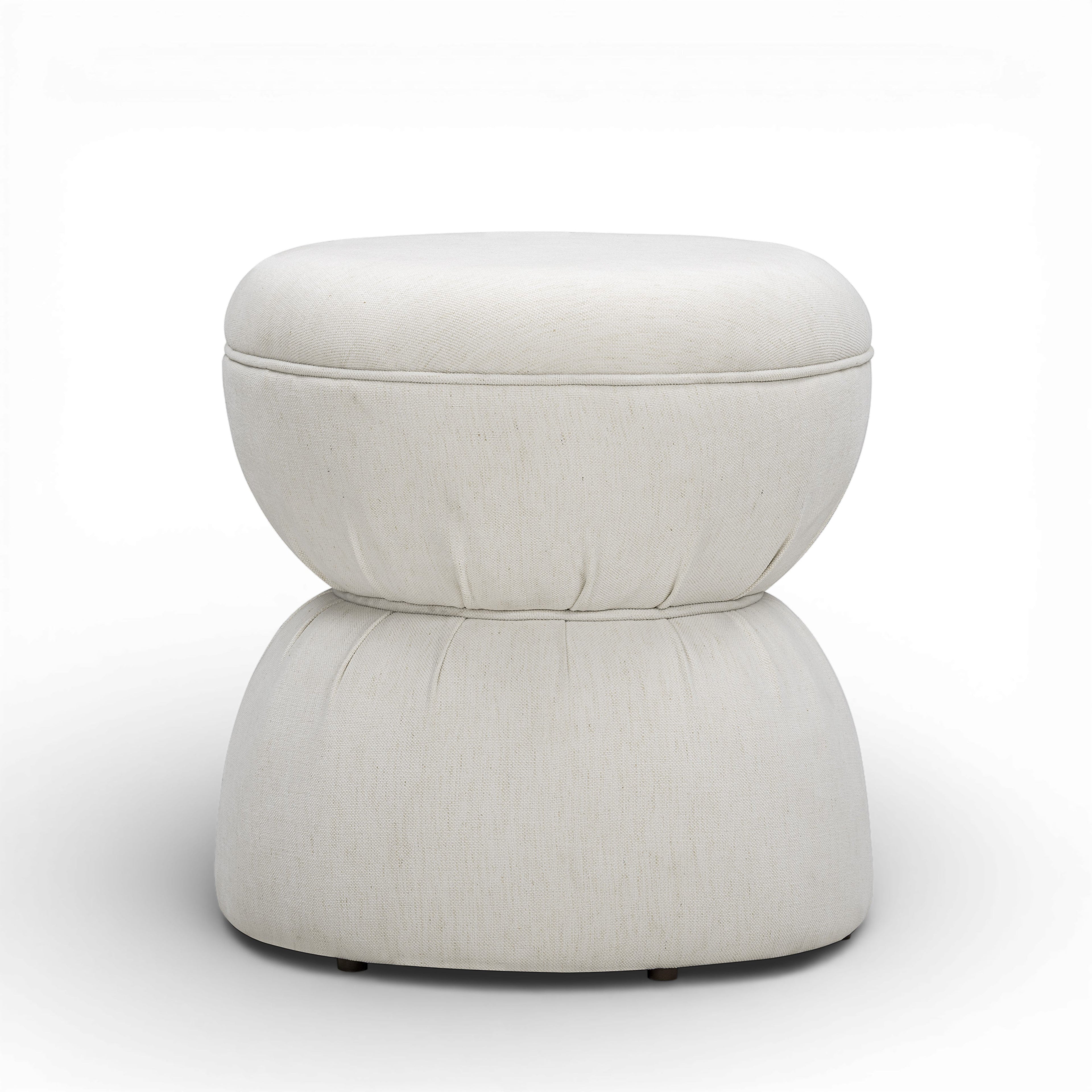 Tomlin Ruched Performance Fabric Game Ottoman