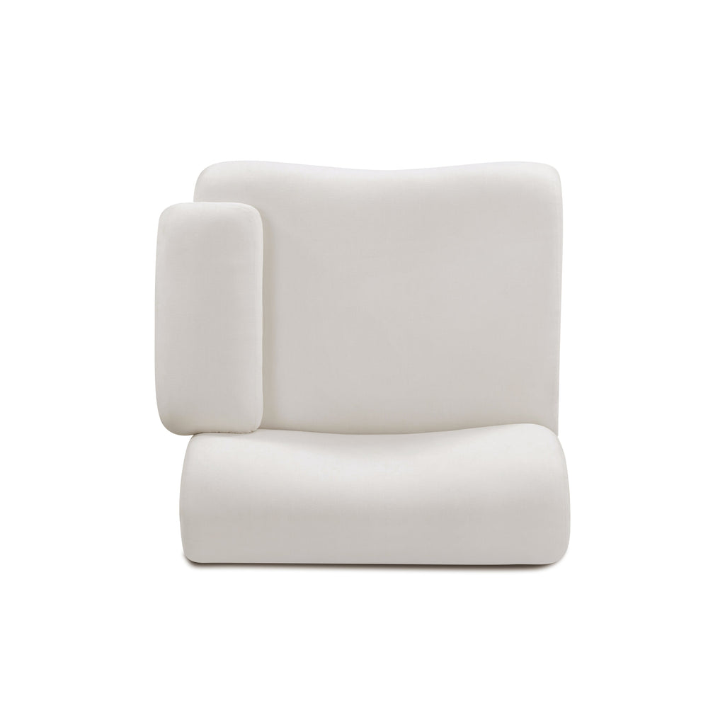 Zenith Contract-Grade Upcycled Fabric Corner Chair