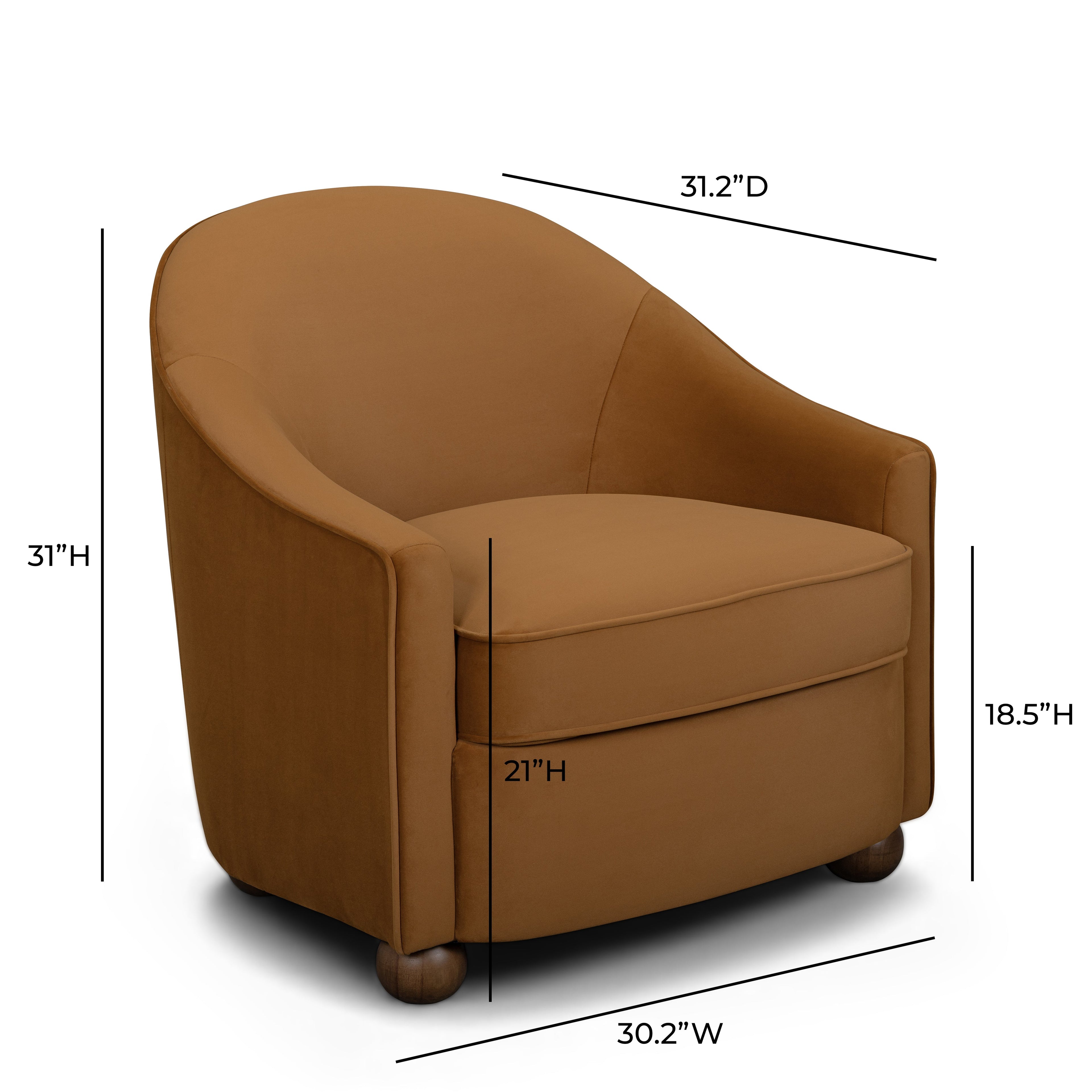 Cettie Performance Velvet Accent Chair