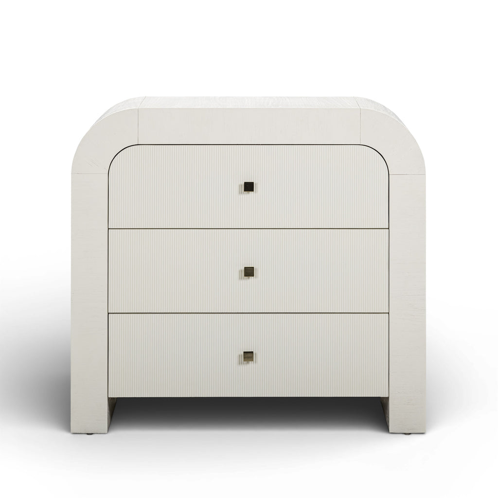 Hump 38" Arched 3-Drawer Bedside Chest