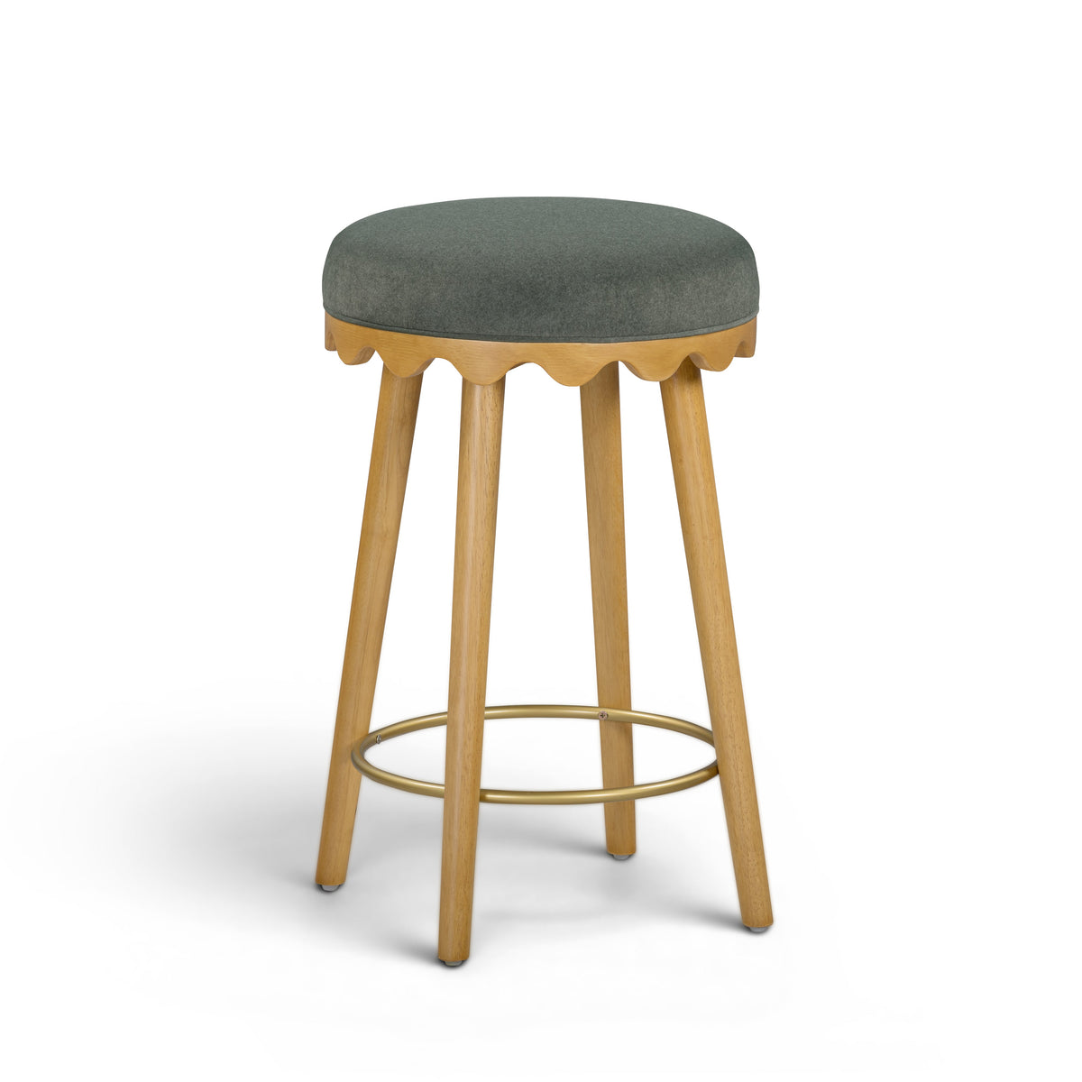 Oodle Performance Vegan Mohair Stool