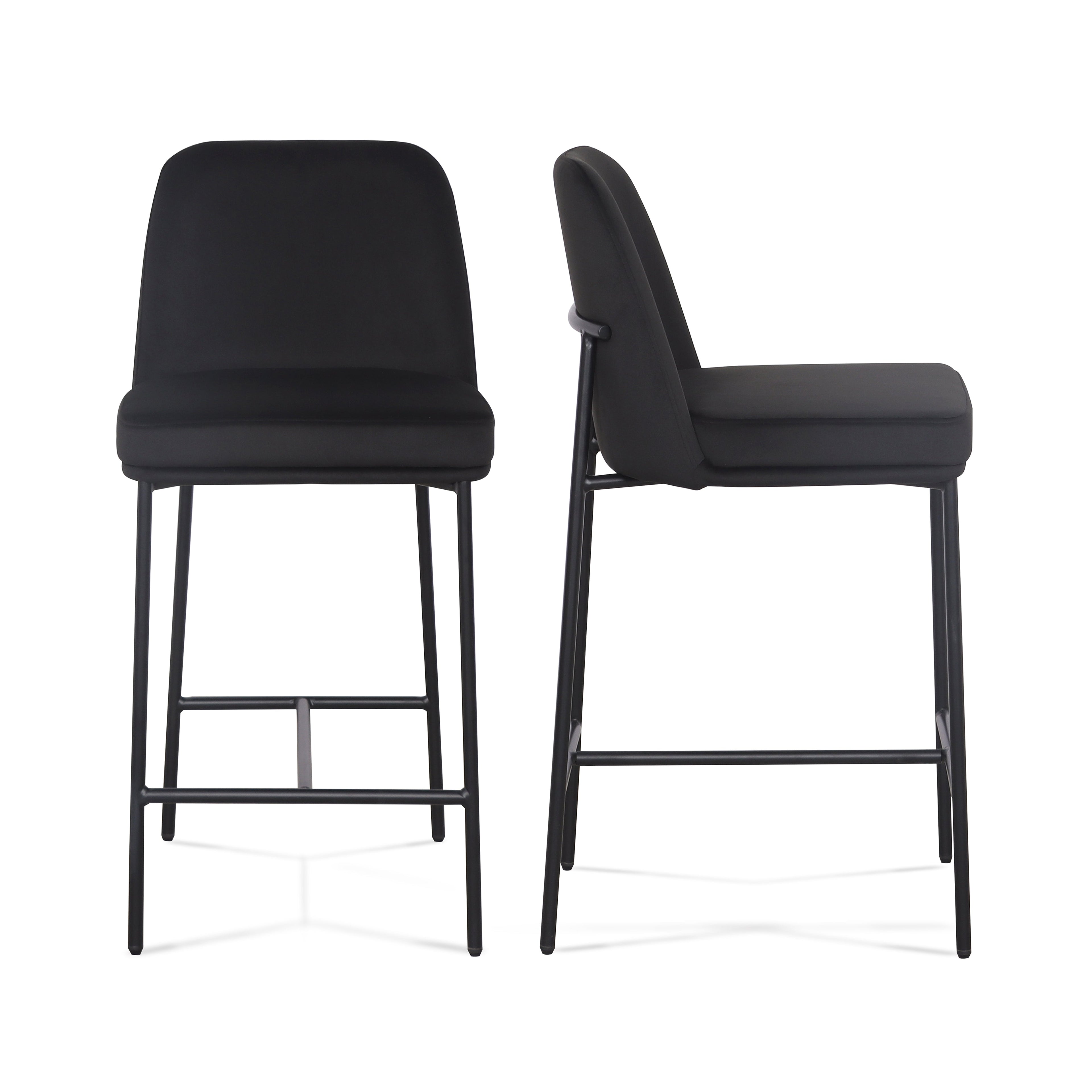 Sydney Performance Velvet Counter Stool Set of 2