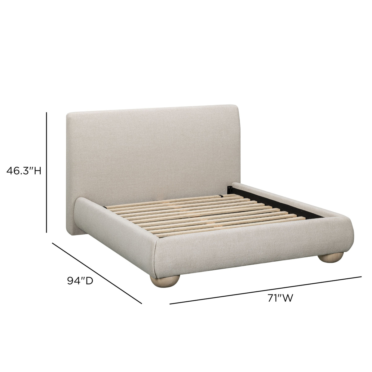 Rayne Textured Fabric Bed