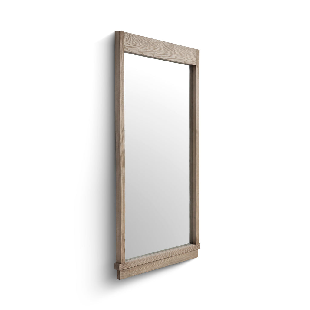 Aimee 44"X77" Solid Brushed Ash Floor Mirror