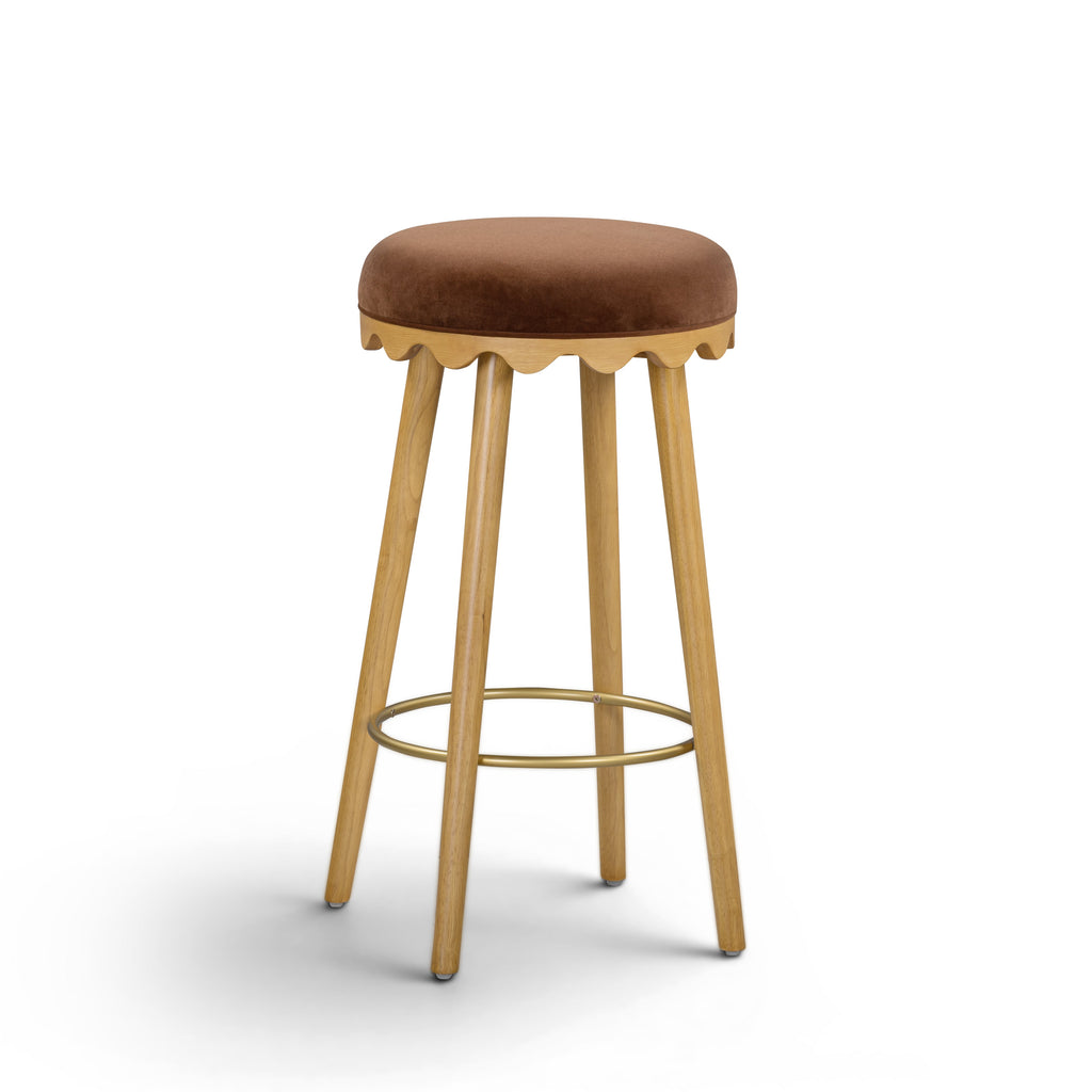 Oodle Performance Vegan Mohair Stool