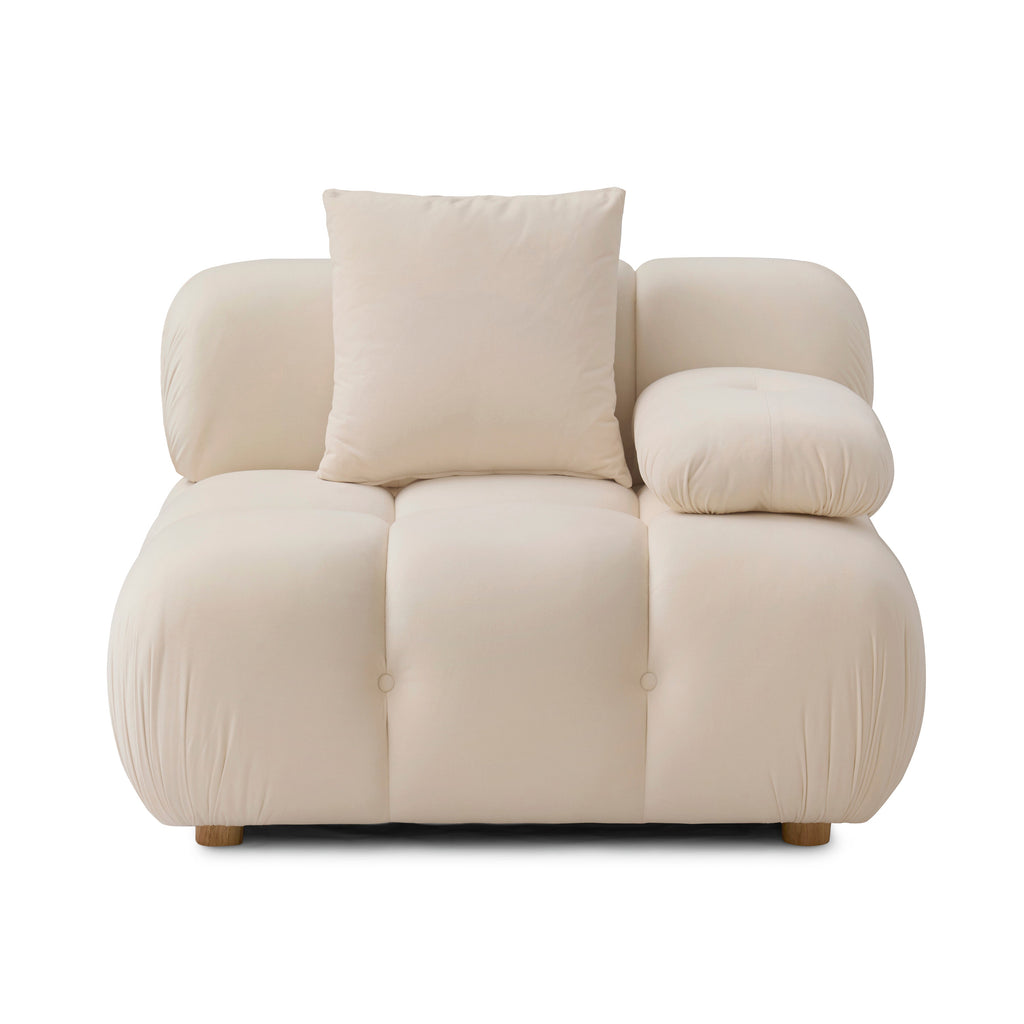 Calliope Performance Vegan Shearling Modular Corner Chair