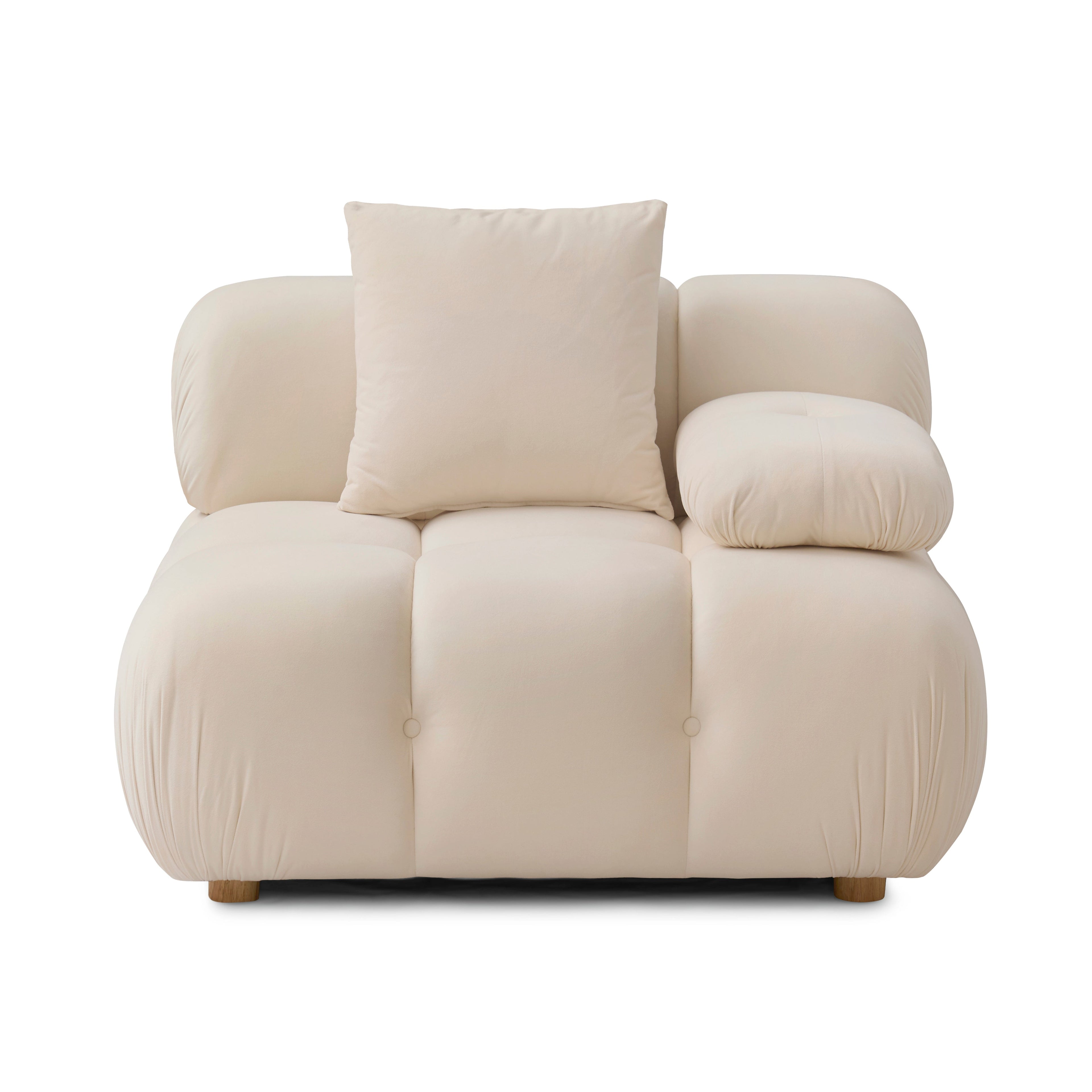 Calliope Performance Vegan Shearling Modular Corner Chair