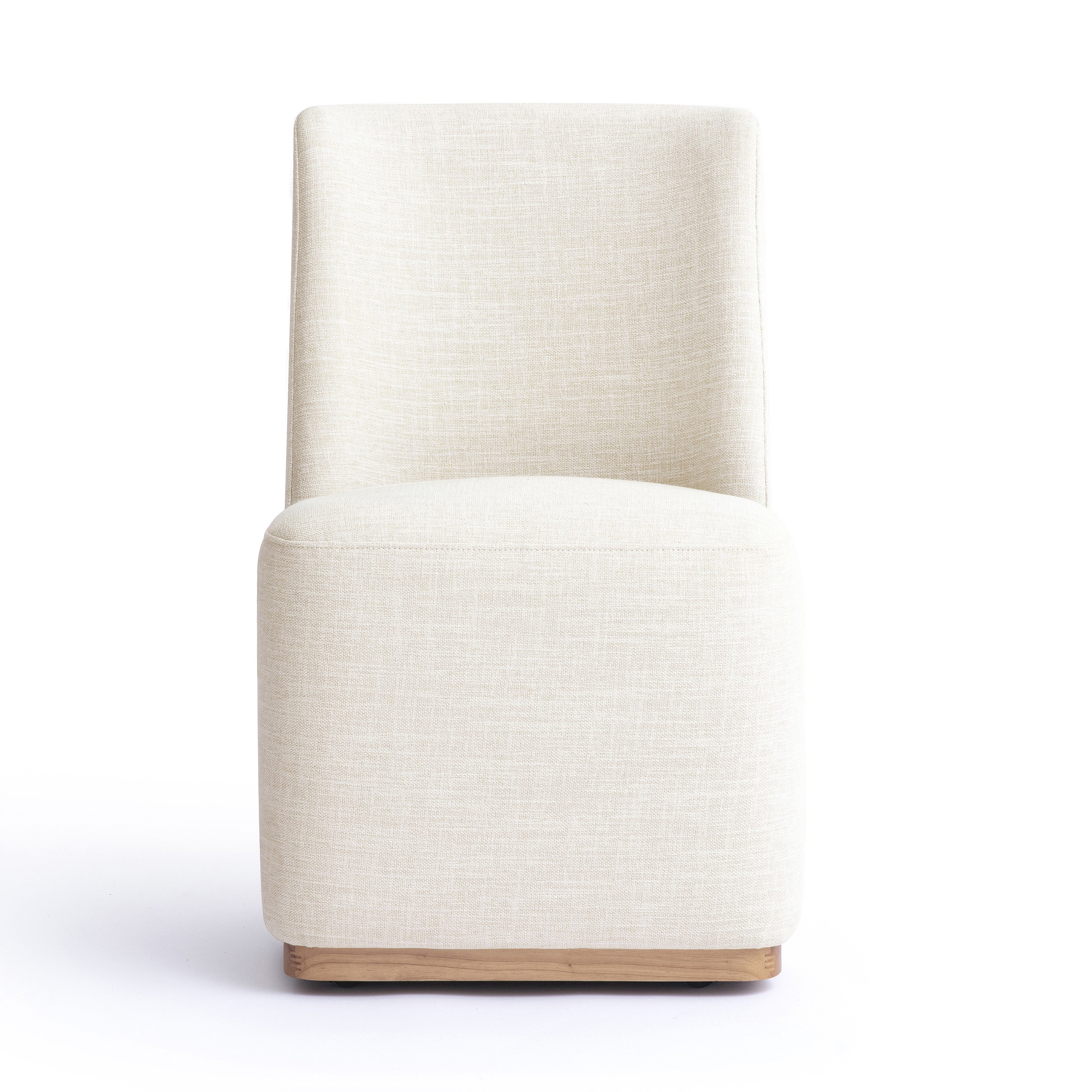 Melissa Performance Fabric Rolling Dining Chair
