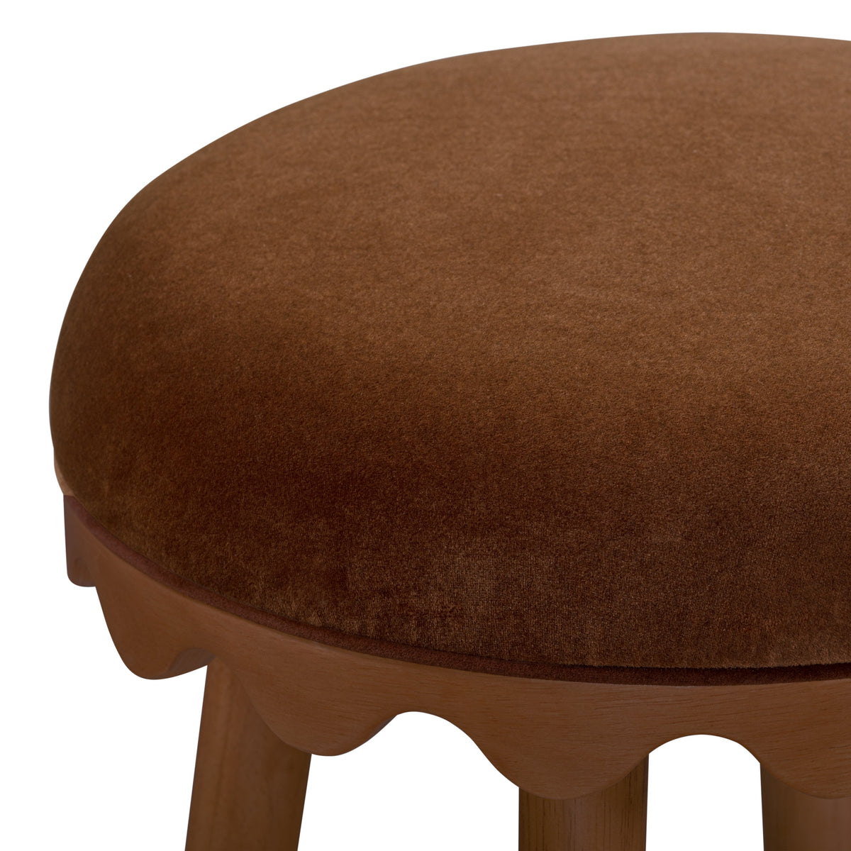 Oodle Performance Vegan Mohair Stool