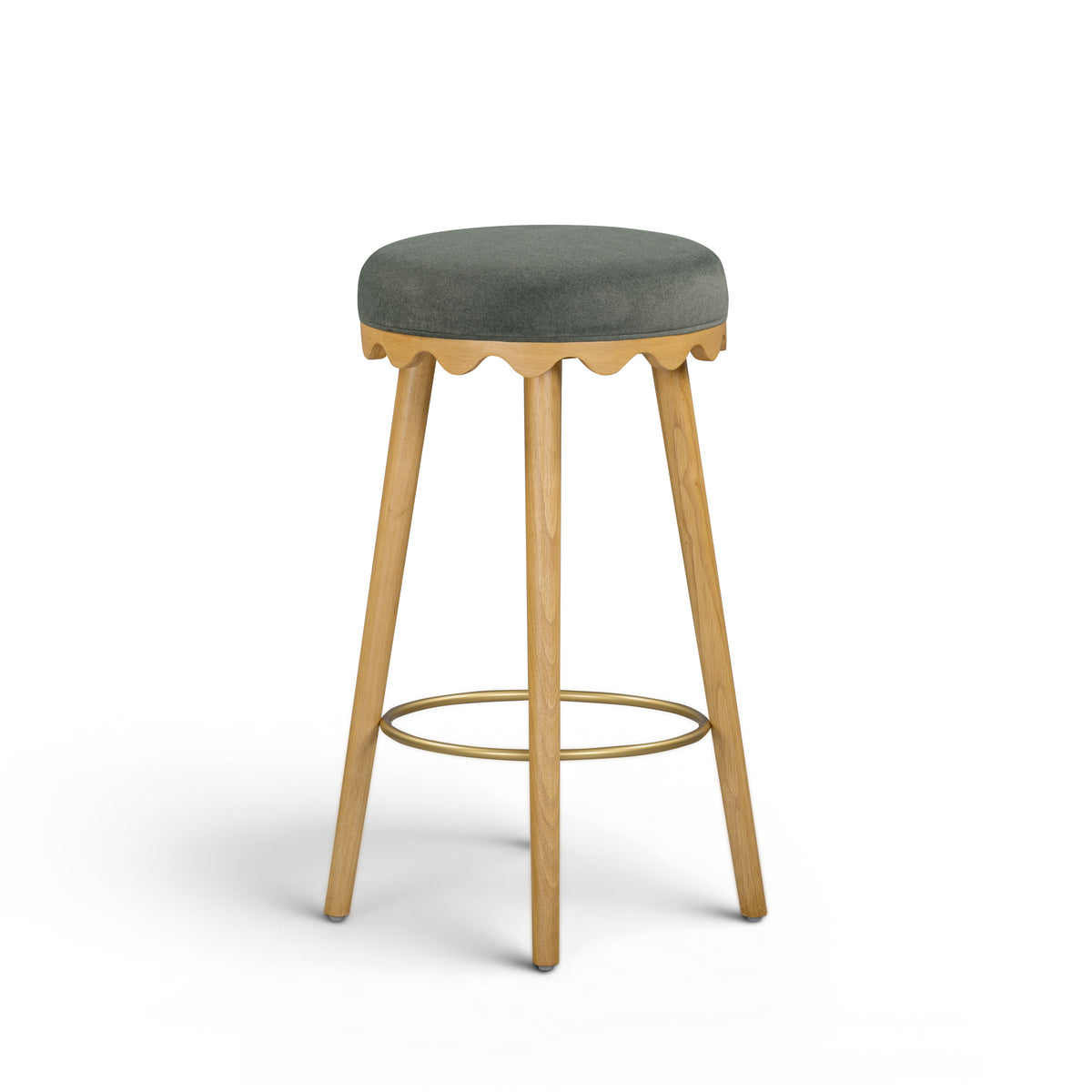 Oodle Performance Vegan Mohair Stool