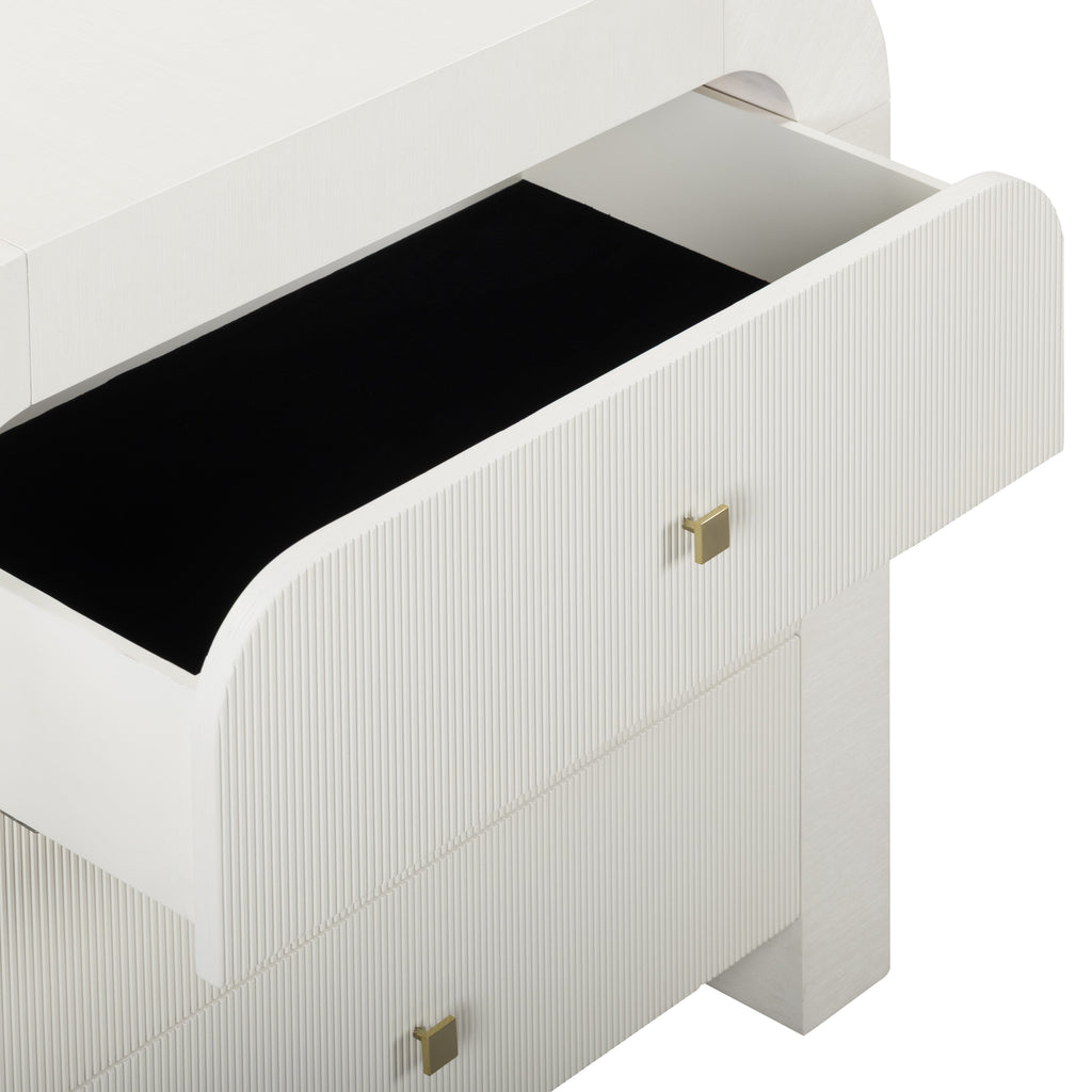 Hump 38" Arched 3-Drawer Bedside Chest