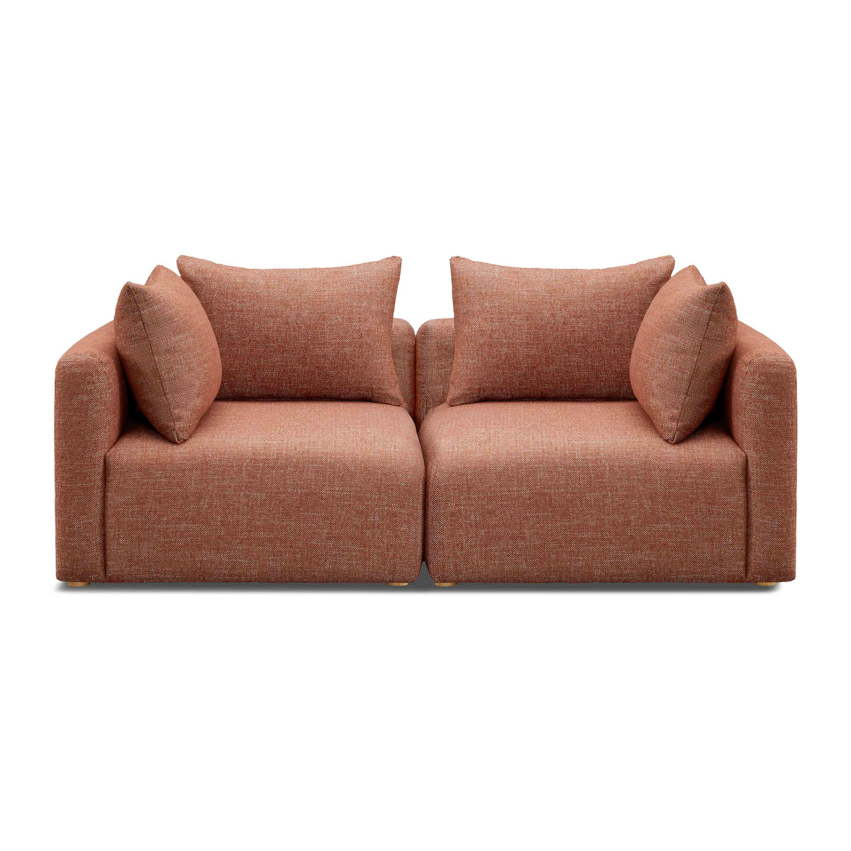 Hangover 81" Modular Loveseat — Red null