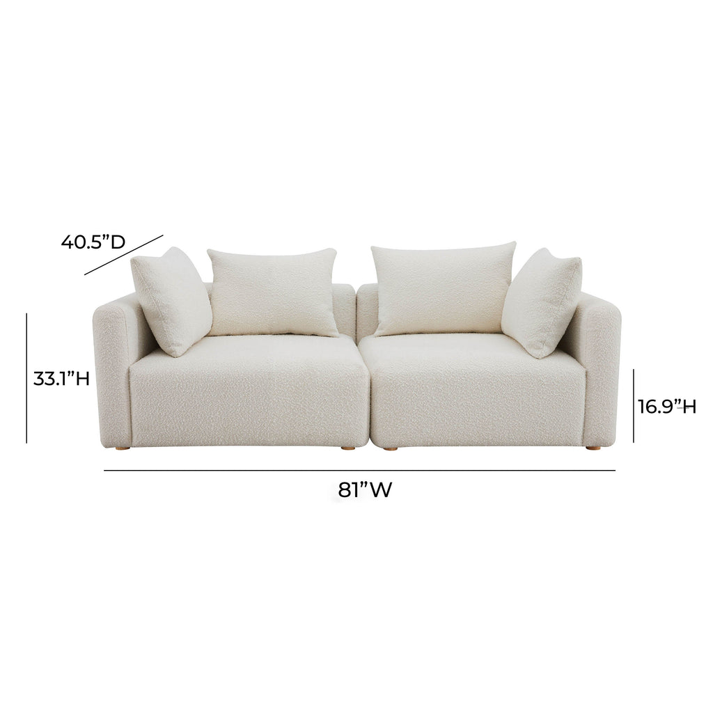 Hangover 81" Modular Loveseat