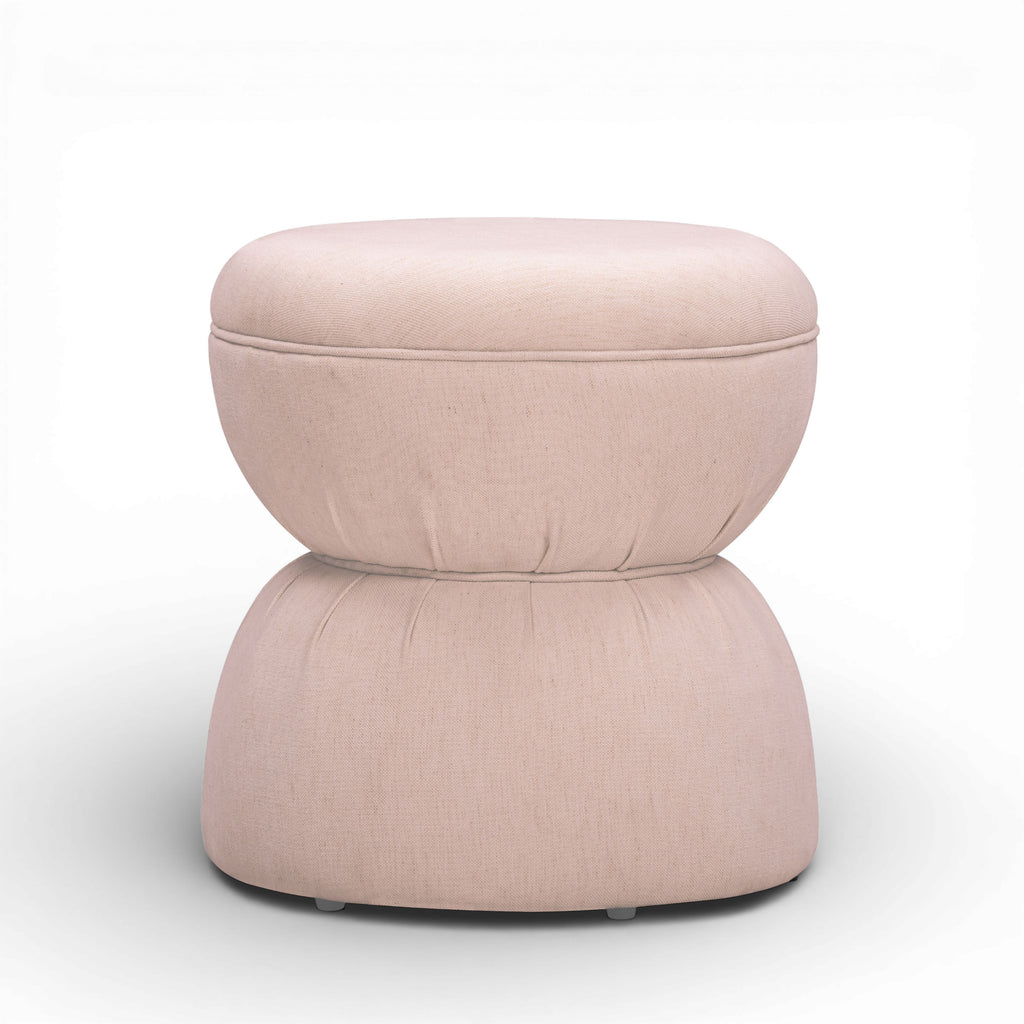Tomlin Ruched Performance Fabric Game Ottoman